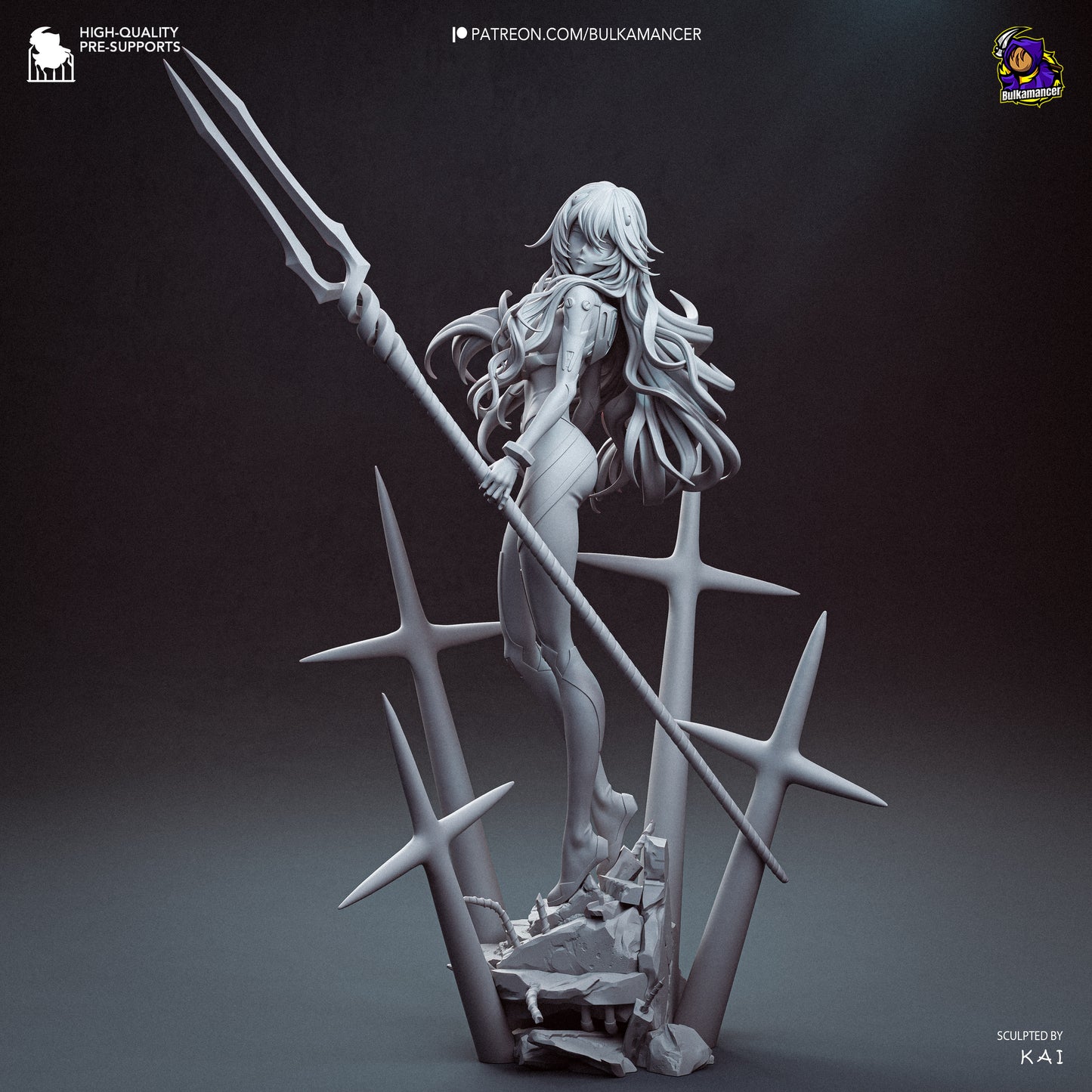 Rei from Evangelion by Bulkamancer | High Quality Resin Print | Painted Commissions available!