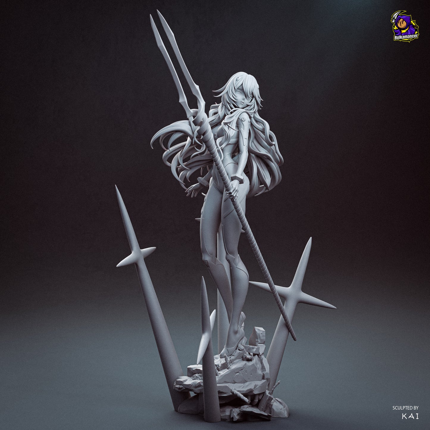Rei from Evangelion by Bulkamancer | High Quality Resin Print | Painted Commissions available!