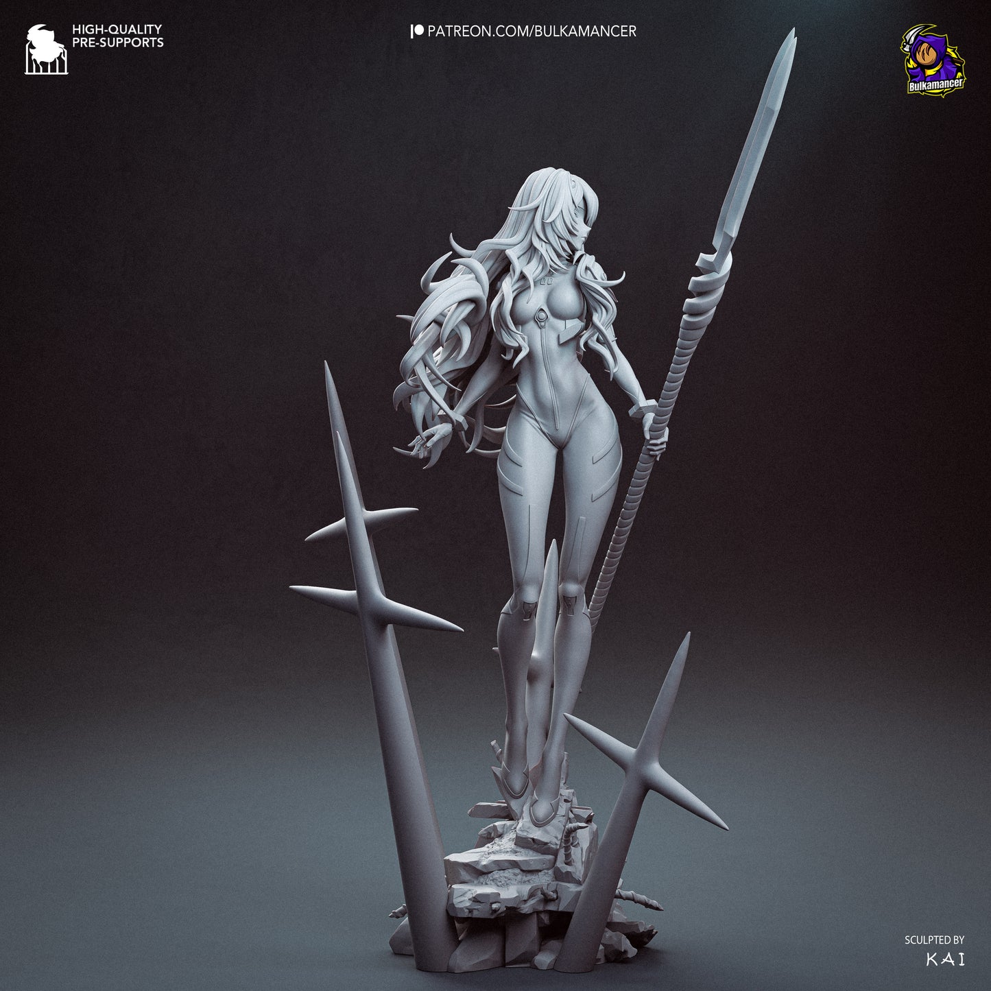 Rei from Evangelion by Bulkamancer | High Quality Resin Print | Painted Commissions available!