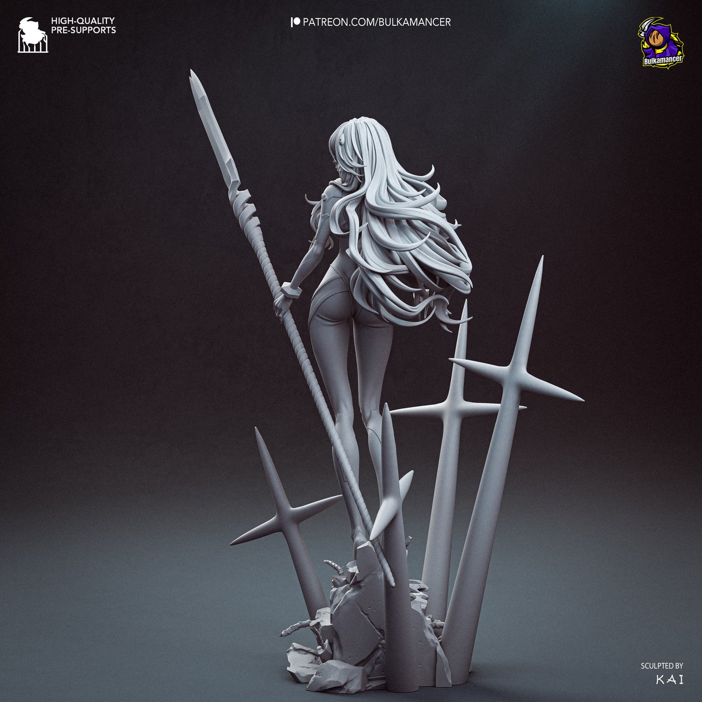 Rei from Evangelion by Bulkamancer | High Quality Resin Print | Painted Commissions available!