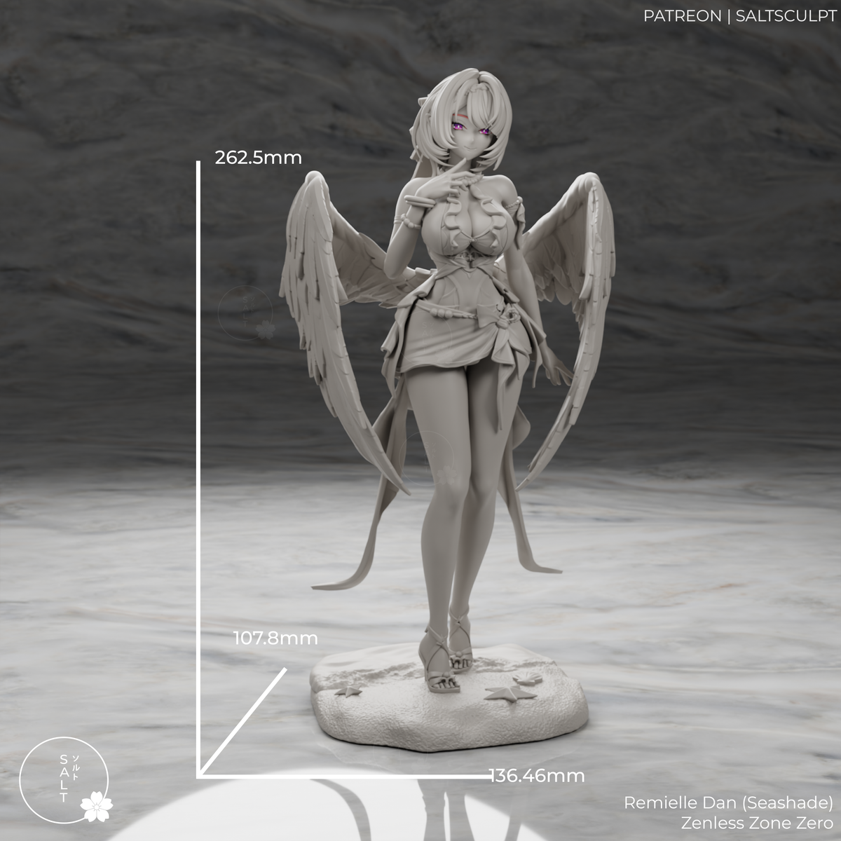Remielle (Seashade) by SaltSculpts | High Quality Resin Print | Painted Commissions available!