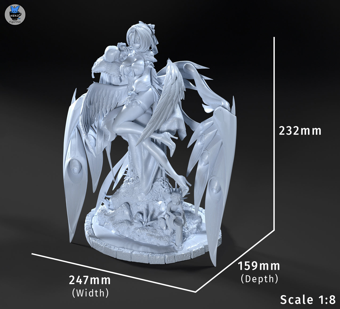 Remielle Dan from Zenless Zone Zero by Neko Figurines | High Quality Resin Print | Painted Commissions available!