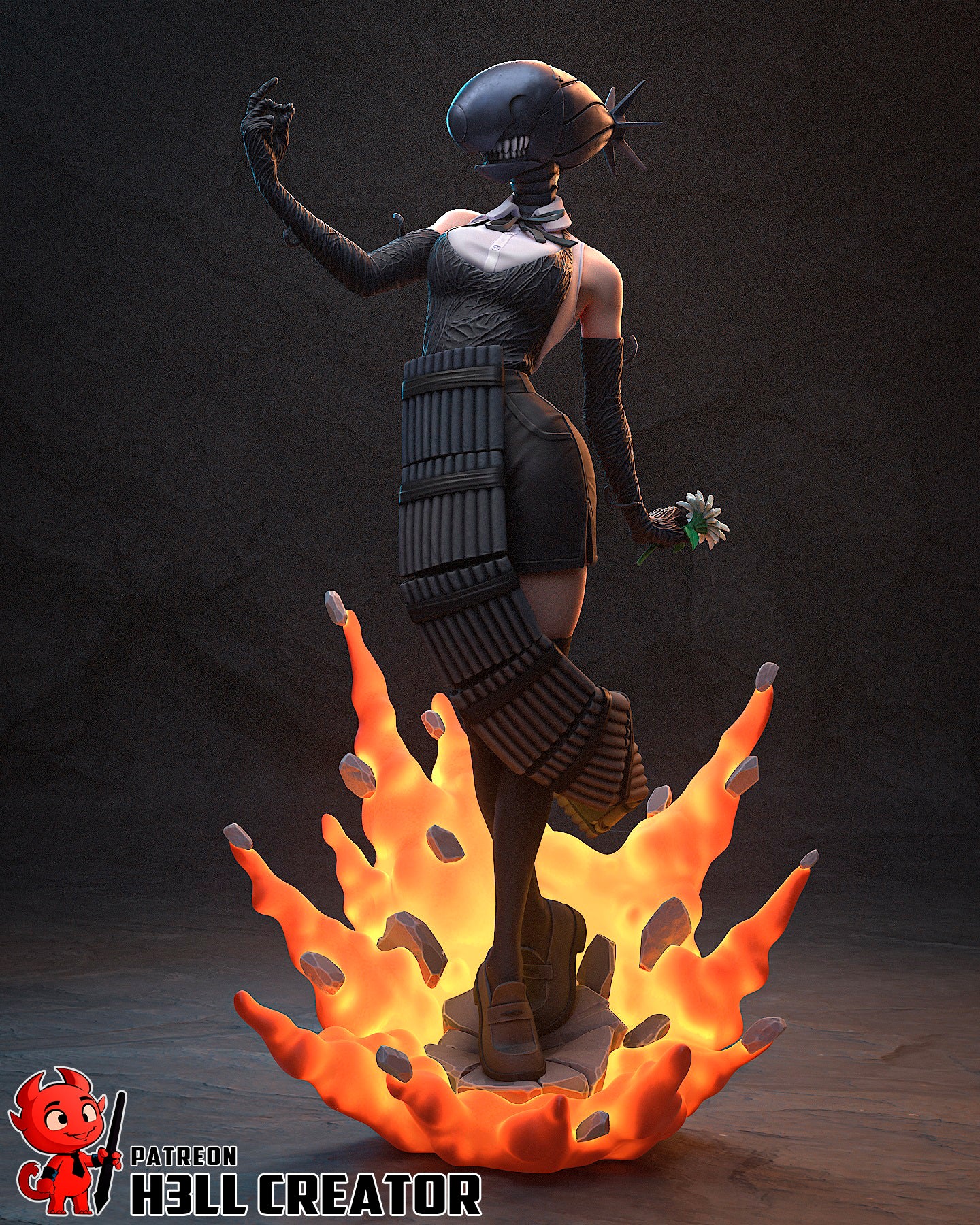 Reze Garage Kit | Fanmade Model by h3llCreator | Bomb Demon| 3D Printed