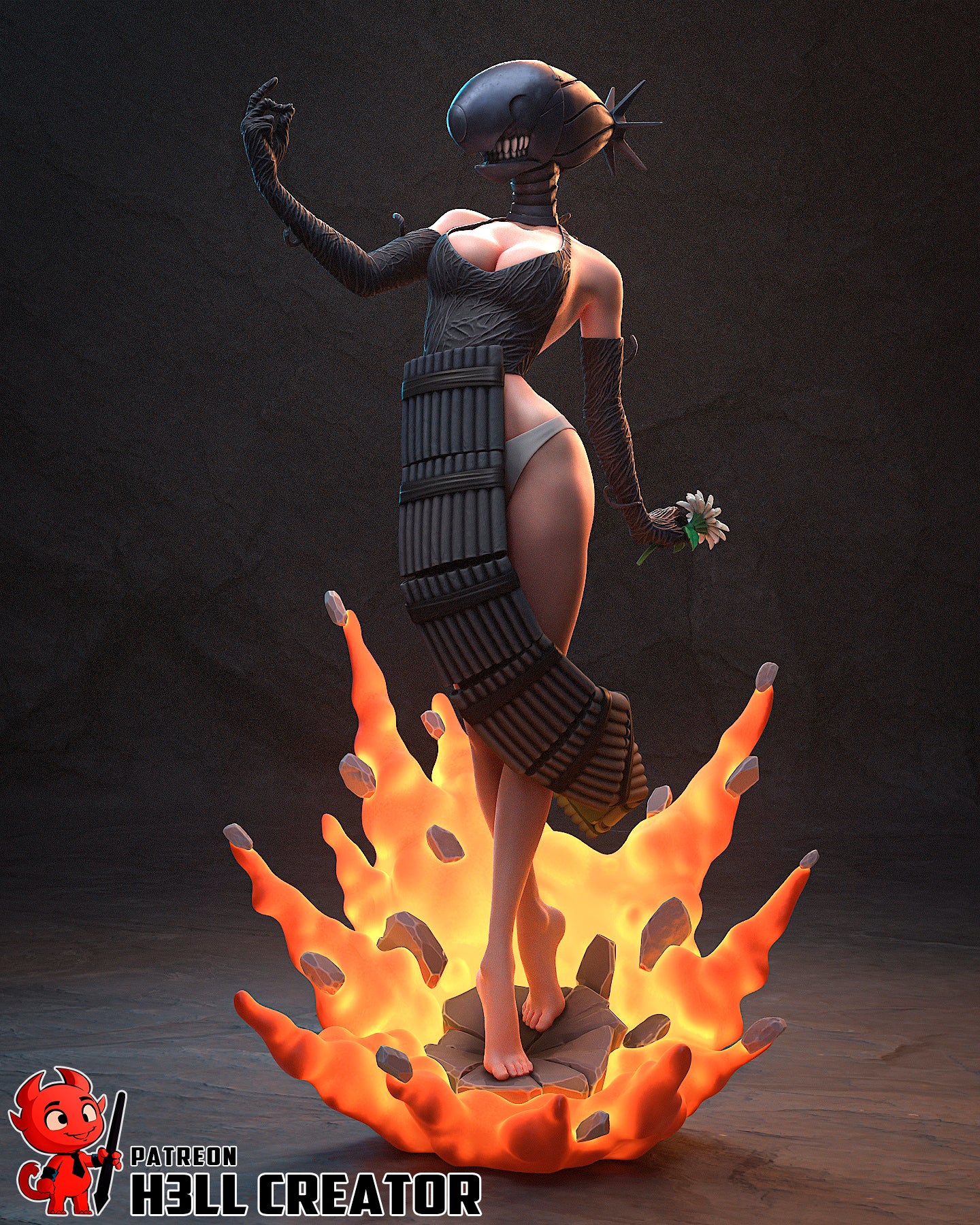 Reze Garage Kit | Fanmade Model by h3llCreator | Bomb Demon| 3D Printed