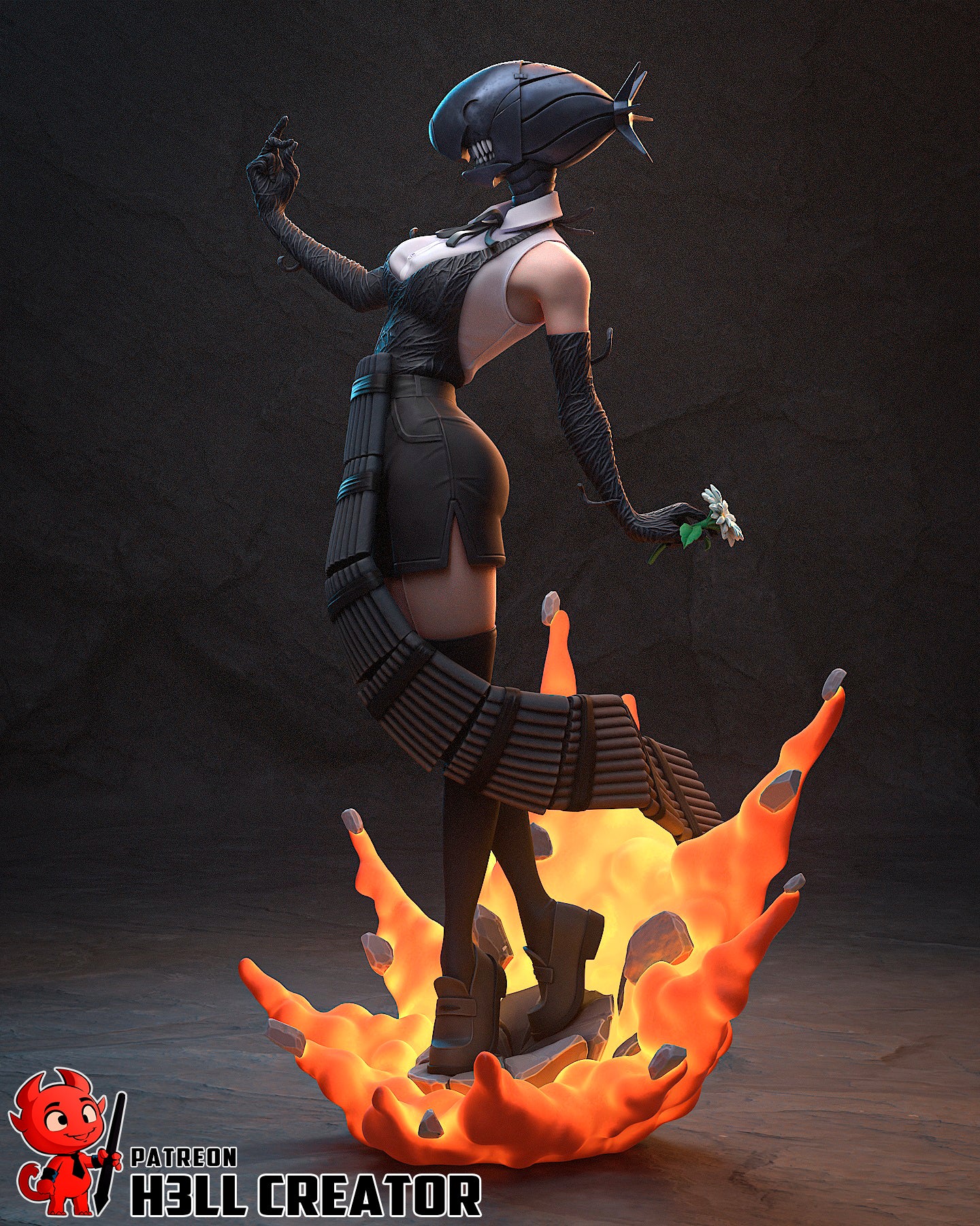 Reze Garage Kit | Fanmade Model by h3llCreator | Bomb Demon| 3D Printed