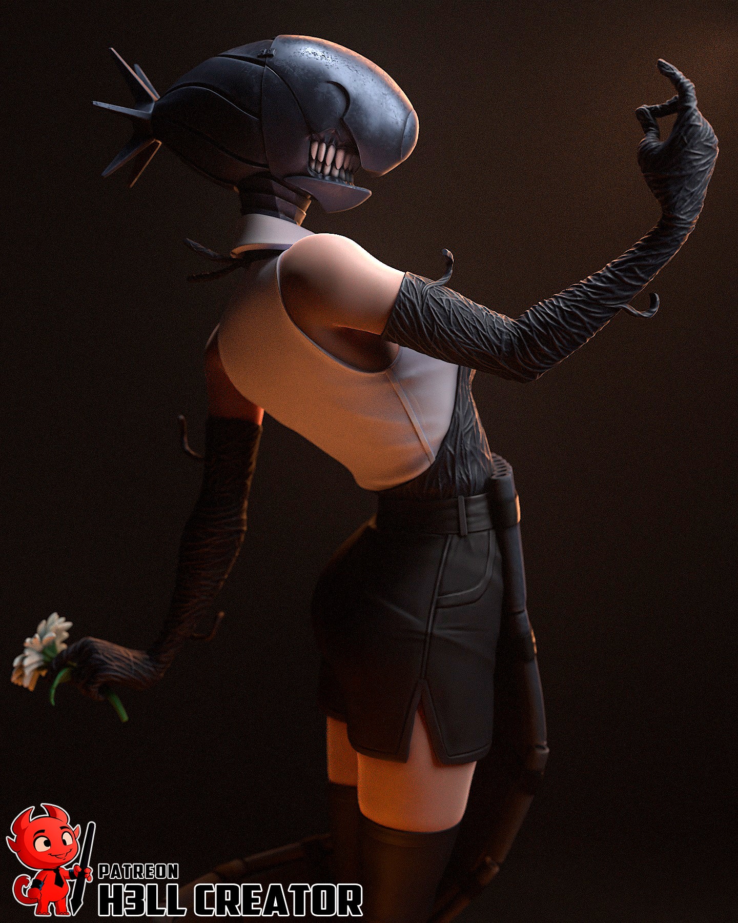 Reze Garage Kit | Fanmade Model by h3llCreator | Bomb Demon| 3D Printed