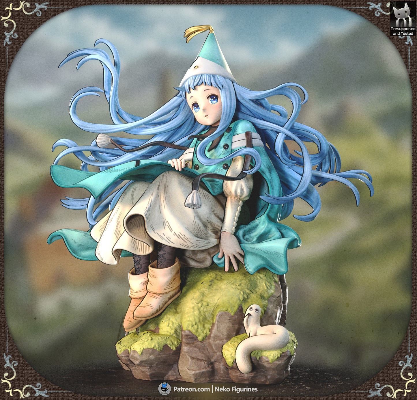 Richeh from Witch Hat Atelier by Neko Figurines | High Quality Resin Print | Painted Commissions available!