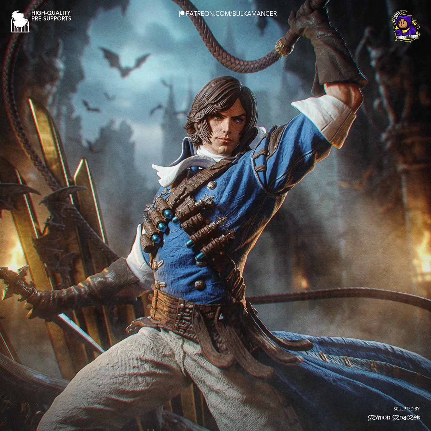 Richter Belmont from Castlevania by Bulkamancer | High Quality Resin Print | Painted Commissions available! - Sephiknot
