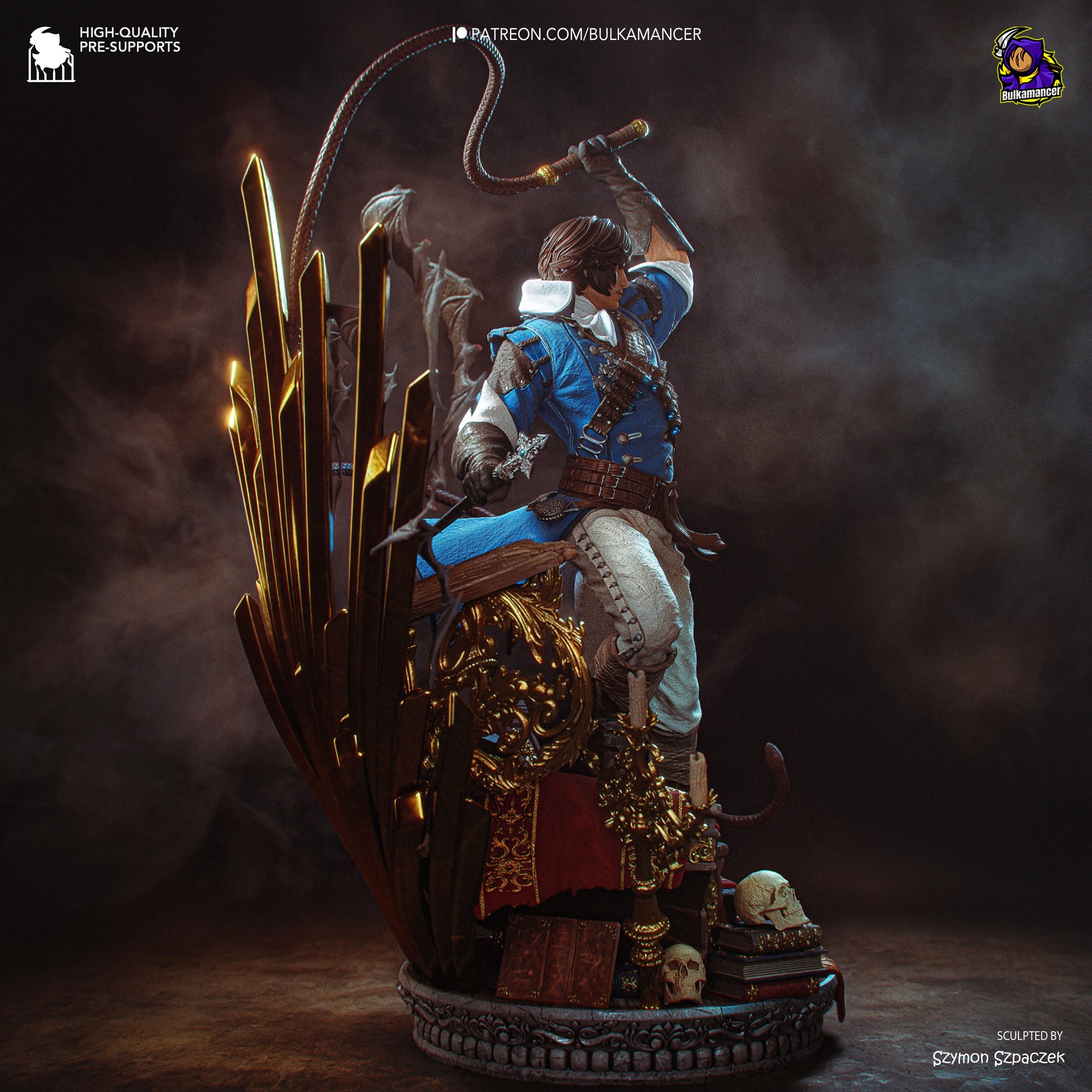Richter Belmont from Castlevania by Bulkamancer | High Quality Resin Print | Painted Commissions available! - Sephiknot