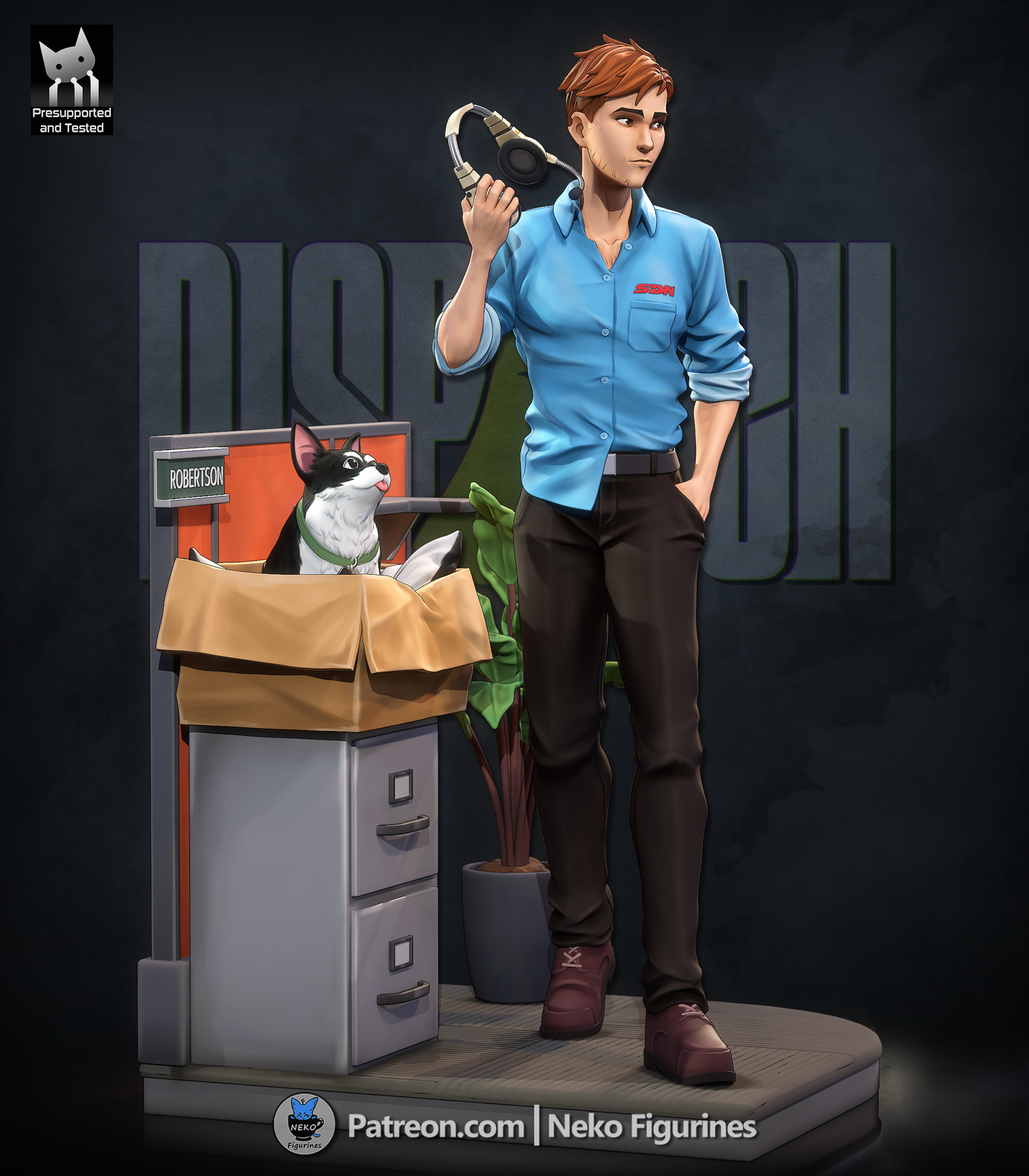 Robert from Dispatch by Neko Figurines | High Quality Resin Print | Painted Commissions available! - Sephiknot