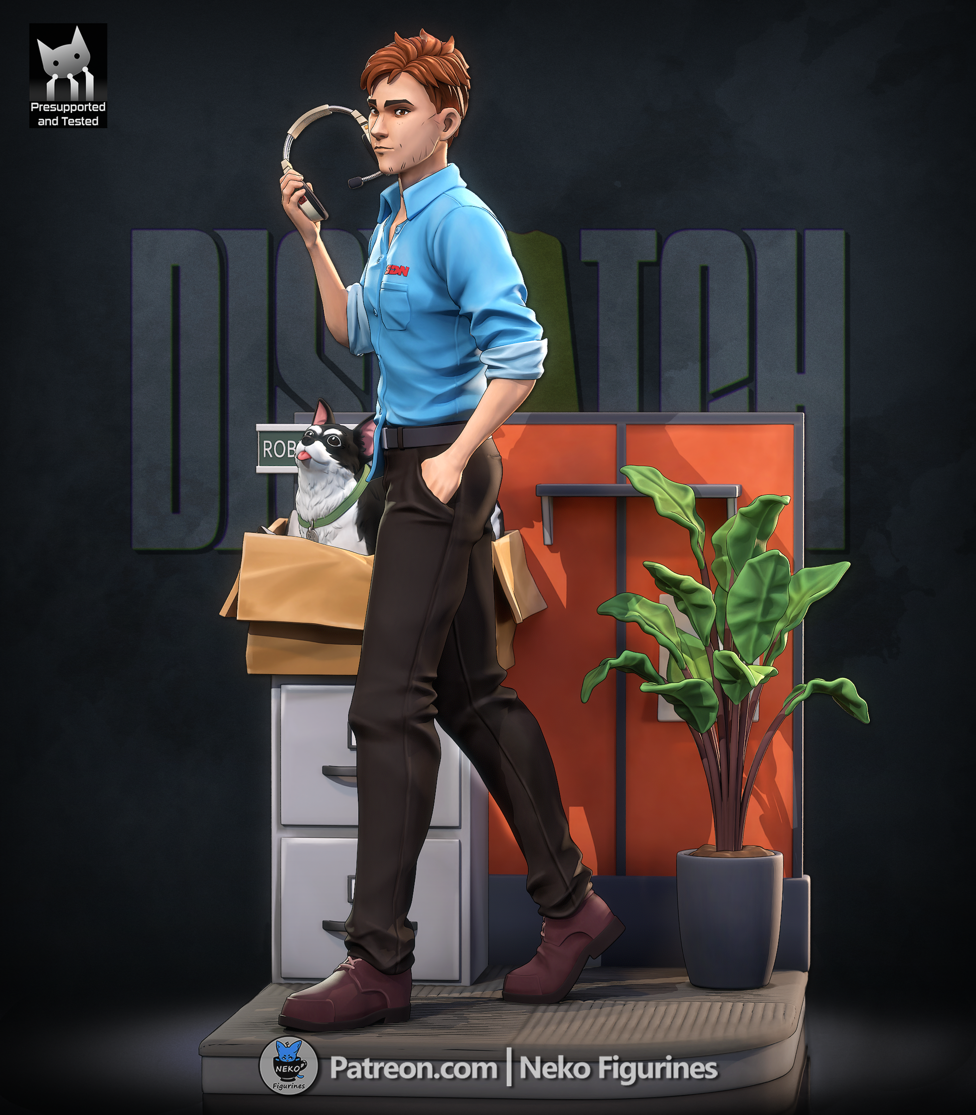 Robert from Dispatch by Neko Figurines | High Quality Resin Print | Painted Commissions available! - Sephiknot