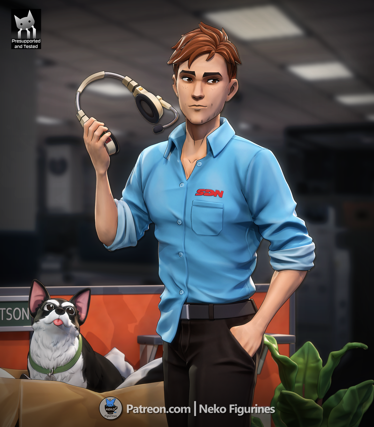 Robert from Dispatch by Neko Figurines | High Quality Resin Print | Painted Commissions available! - Sephiknot