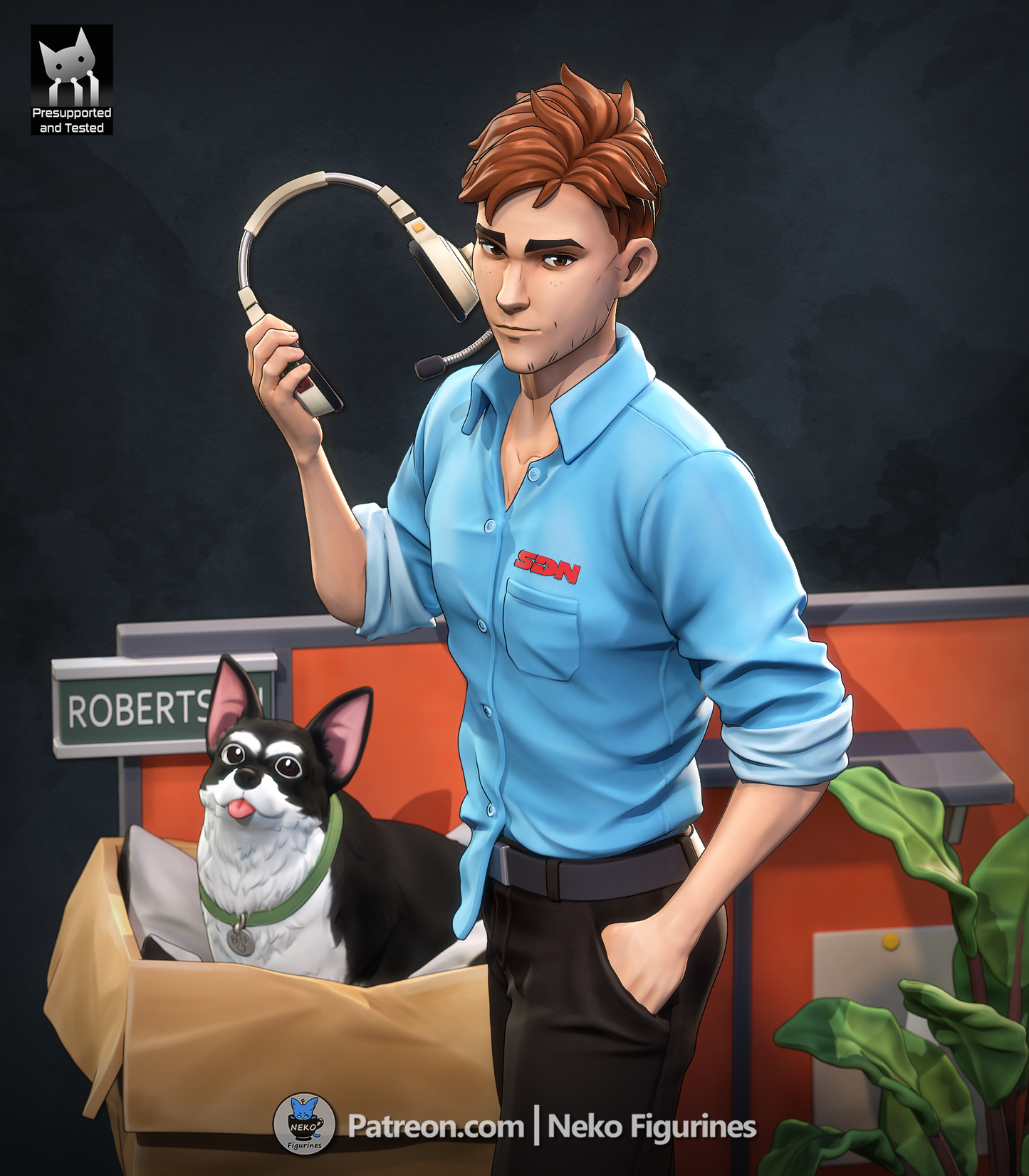 Robert from Dispatch by Neko Figurines | High Quality Resin Print | Painted Commissions available! - Sephiknot