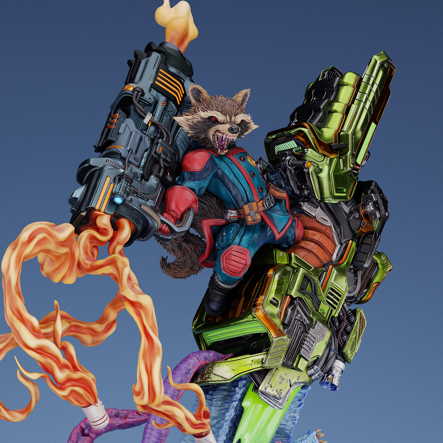 Rocket from Guardians of the Galaxy Fan-Made Model by CA3D - Sephiknot