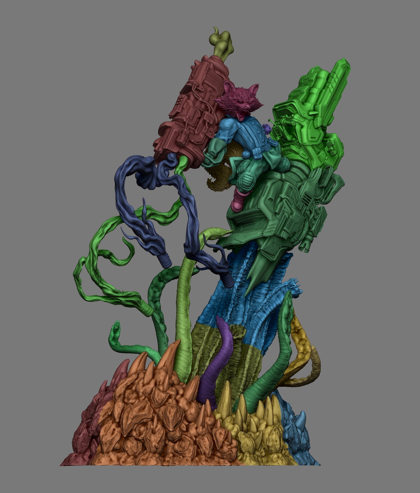 Rocket from Guardians of the Galaxy Fan-Made Model by CA3D - Sephiknot