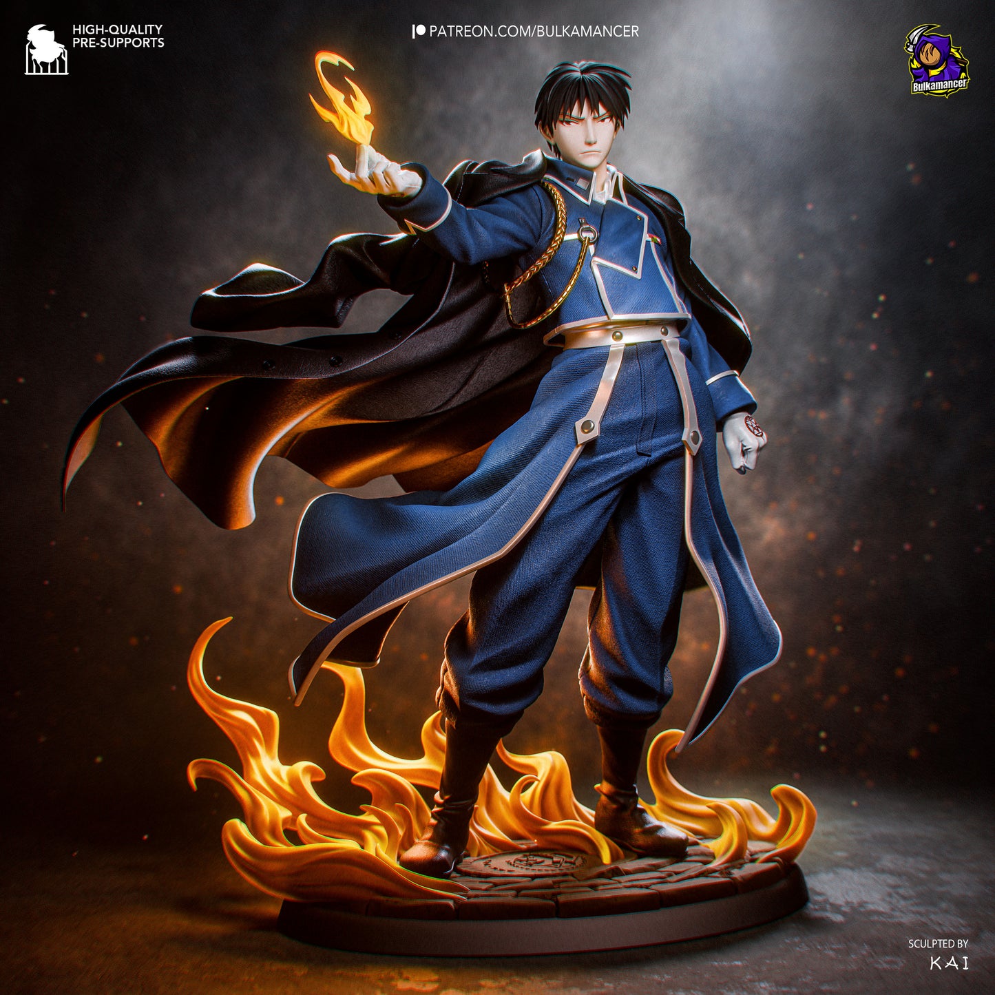Roy Mustang by Bulkamancer | High Quality Resin Print | Painted Commissions available!