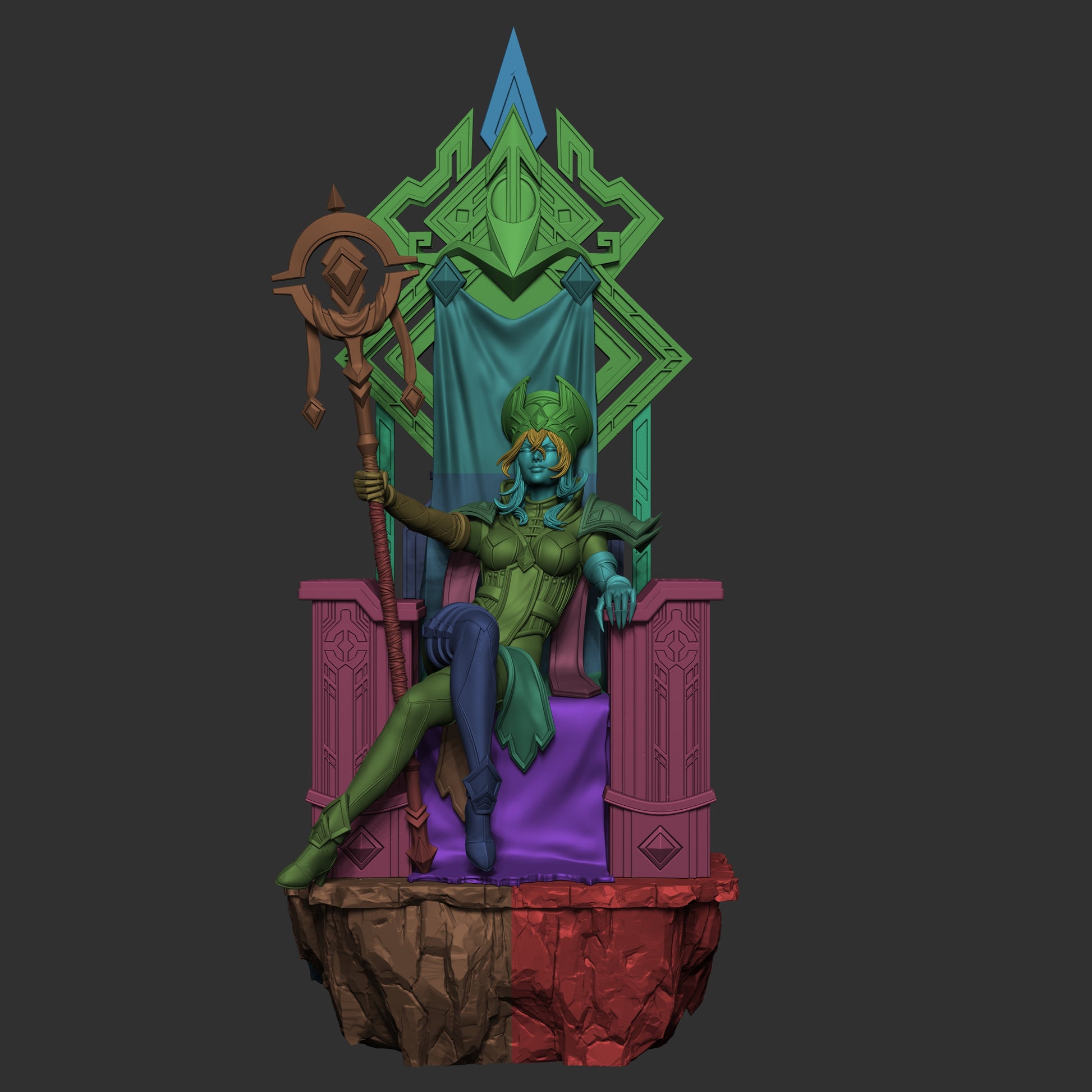 Sally Whitemane from Warcraft Fan-Made Model by CA3D - Sephiknot