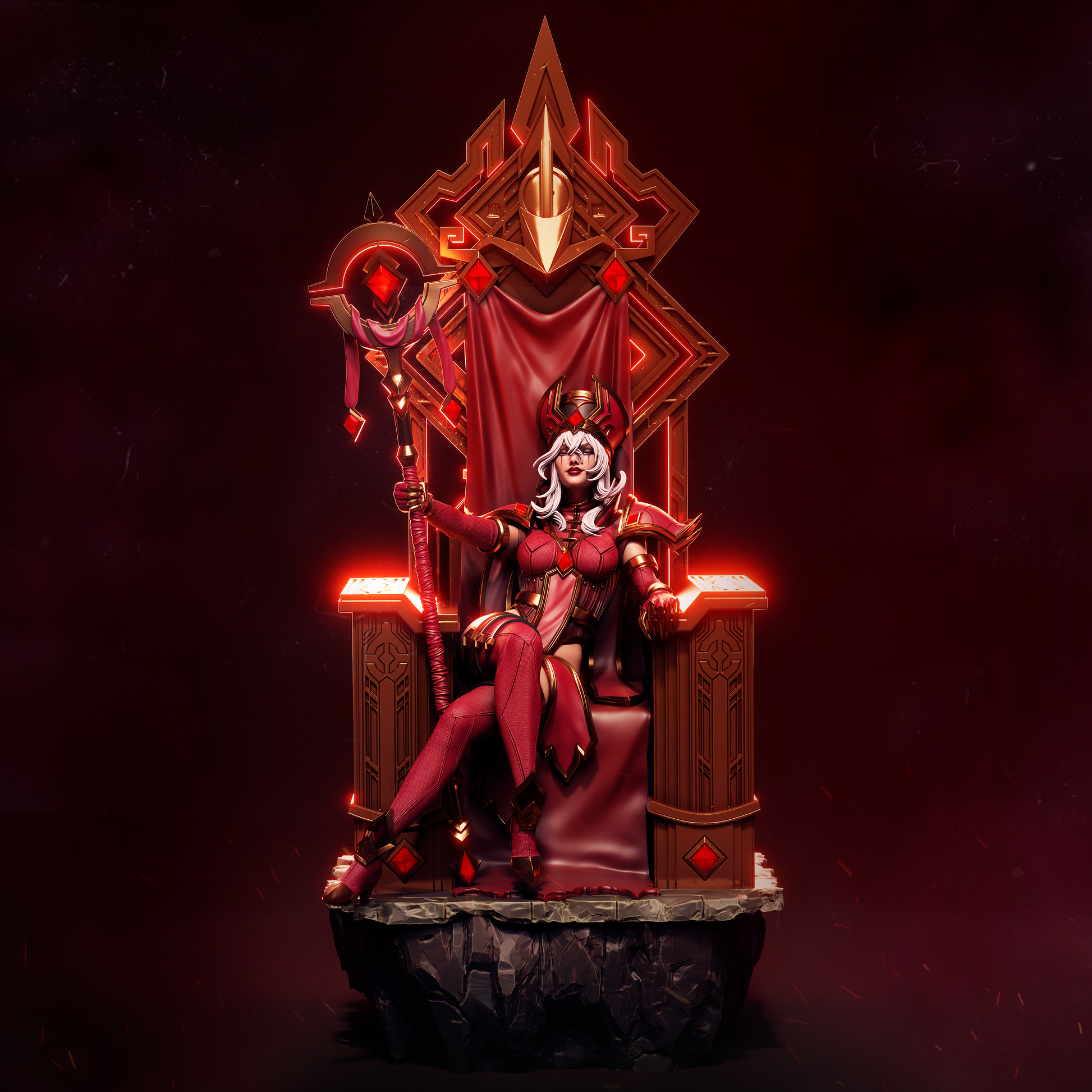 Sally Whitemane from Warcraft Fan-Made Model by CA3D - Sephiknot