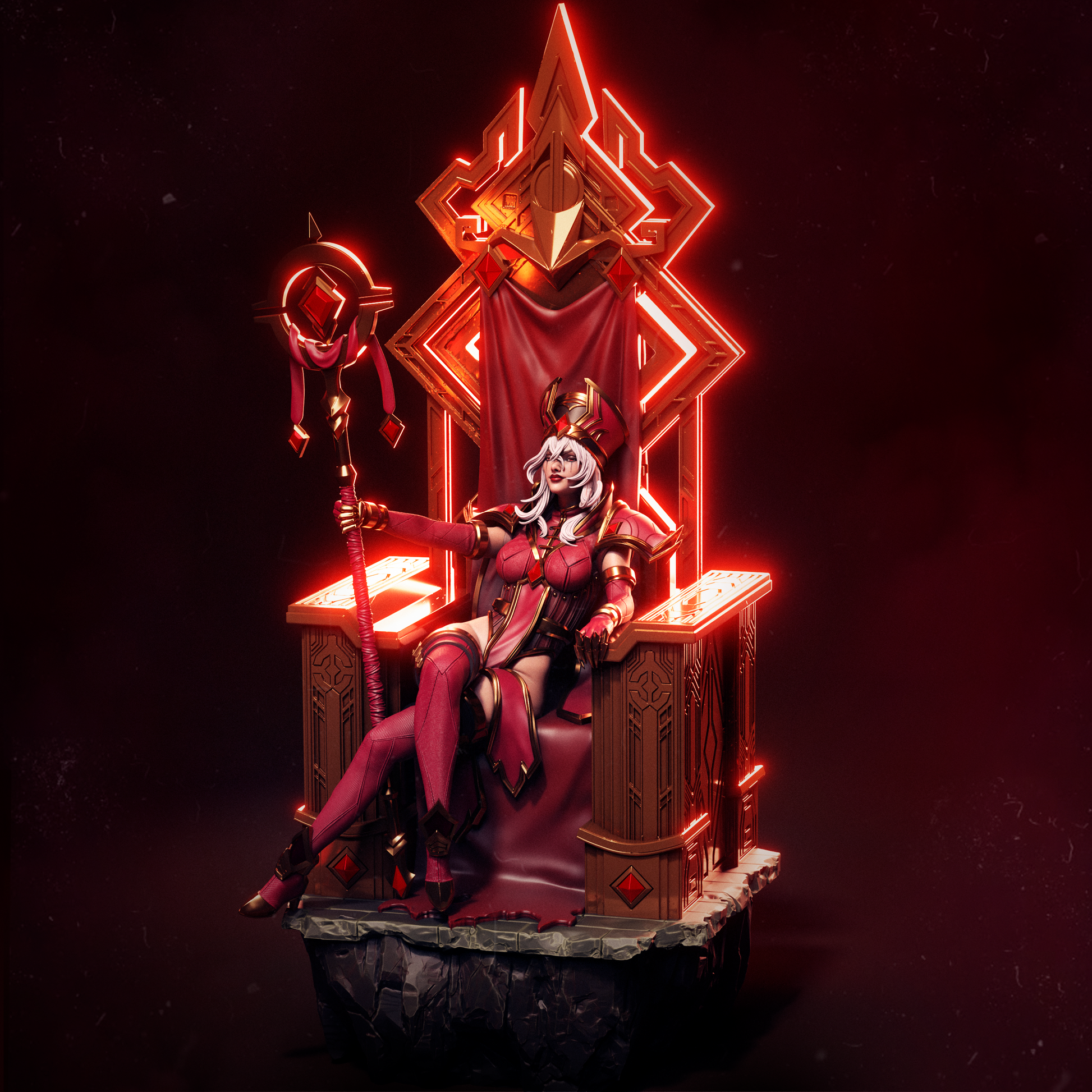 Sally Whitemane from Warcraft Fan-Made Model by CA3D - Sephiknot