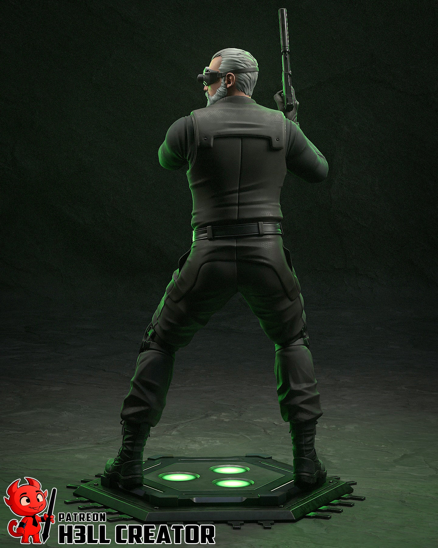 Sam Fisher Garage Kit | Fanmade Model by h3llcreator | Anime version | 3D printed model - Sephiknot