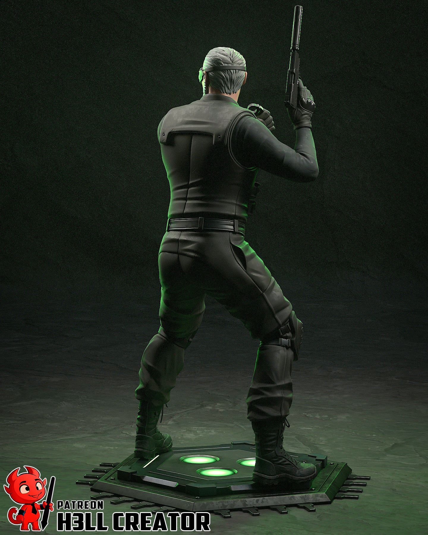 Sam Fisher Garage Kit | Fanmade Model by h3llcreator | Anime version | 3D printed model - Sephiknot