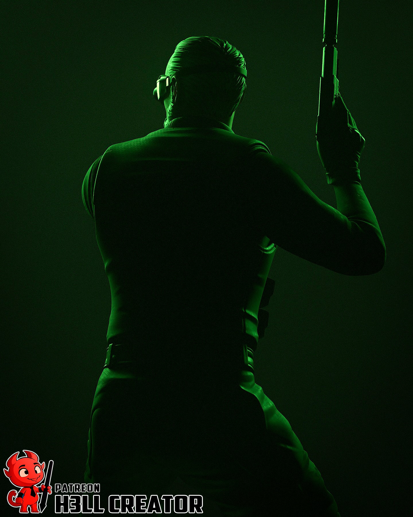 Sam Fisher Garage Kit | Fanmade Model by h3llcreator | Anime version | 3D printed model - Sephiknot