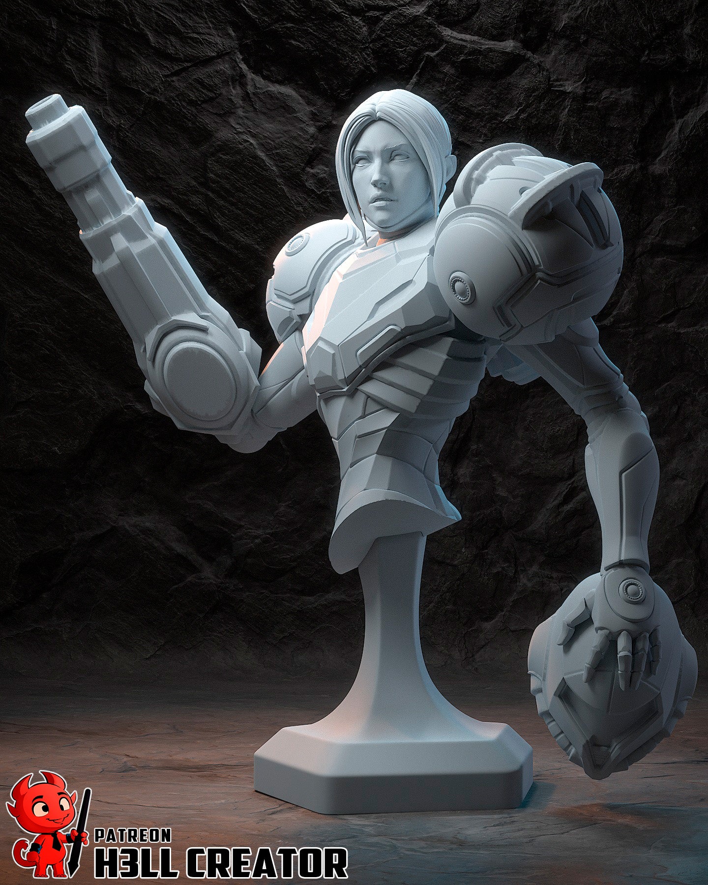 Samus from Metroid by h3ll creator | High Quality Resin Print | Painted Commissions available! - Sephiknot