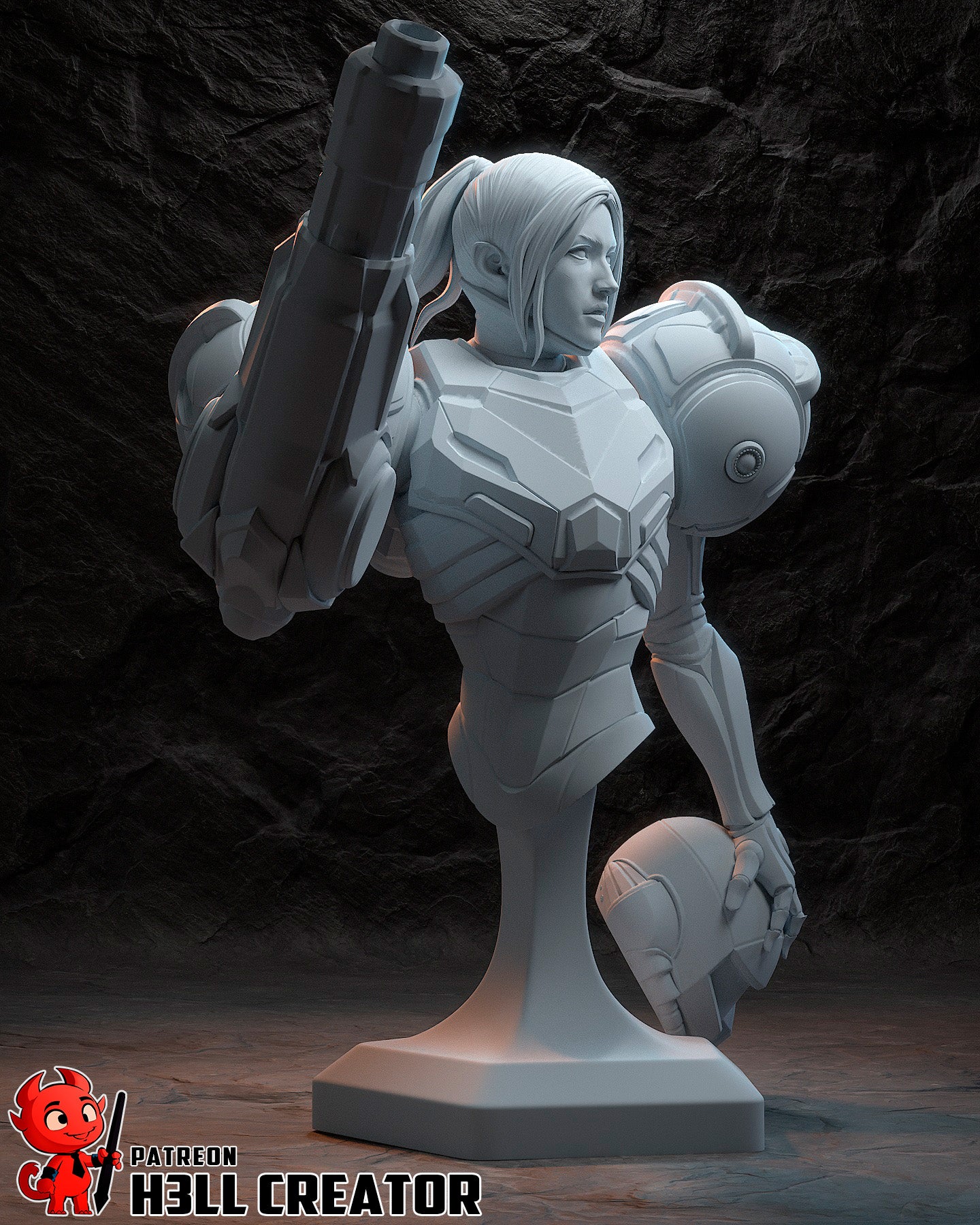 Samus from Metroid by h3ll creator | High Quality Resin Print | Painted Commissions available! - Sephiknot