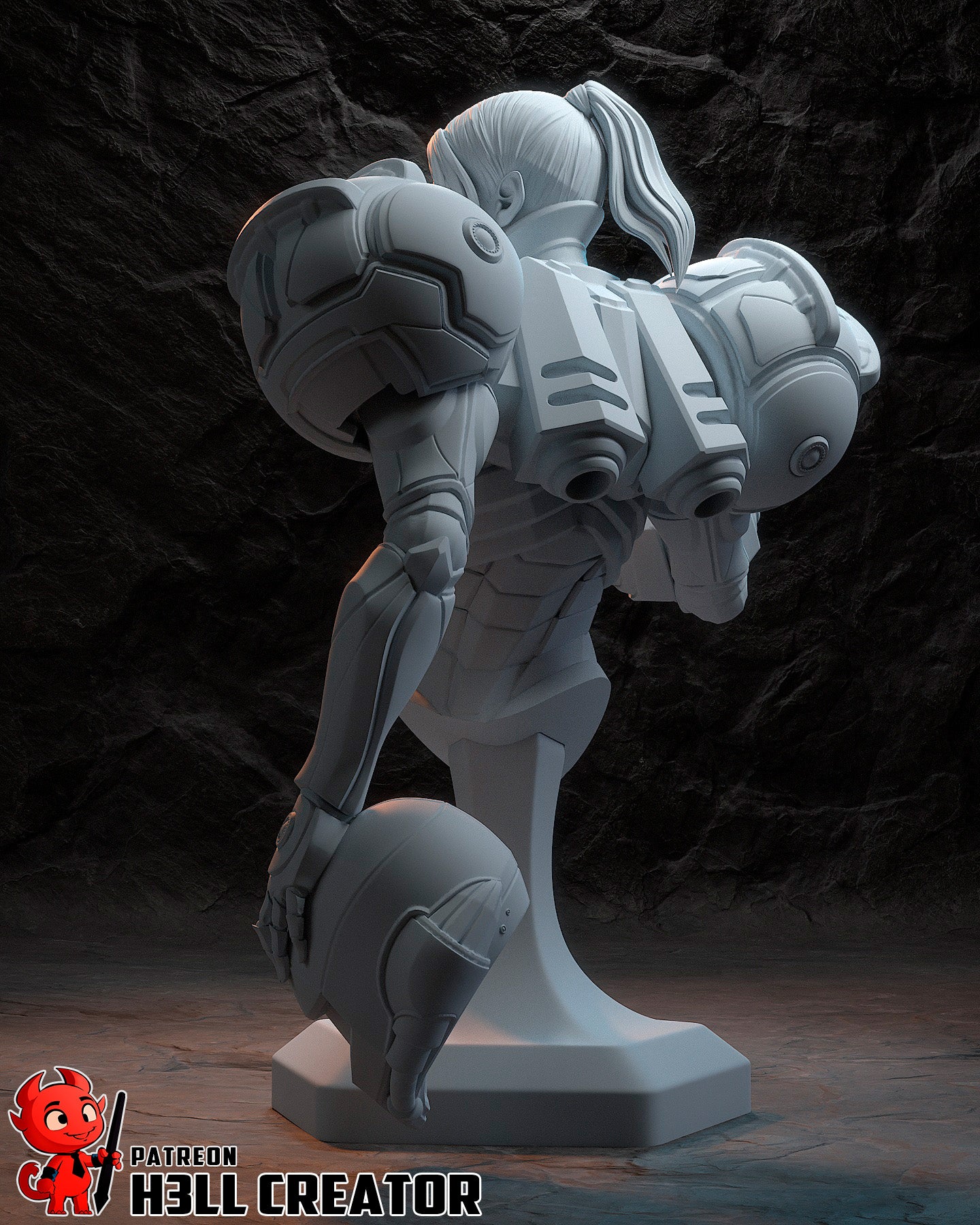 Samus from Metroid by h3ll creator | High Quality Resin Print | Painted Commissions available! - Sephiknot