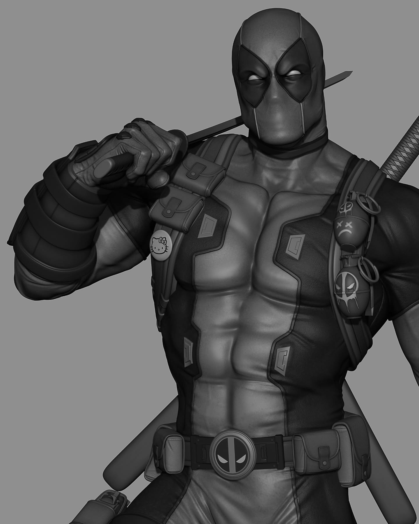 Deadpool by CA3D | High Quality Resin Print | Painted Commissions available!