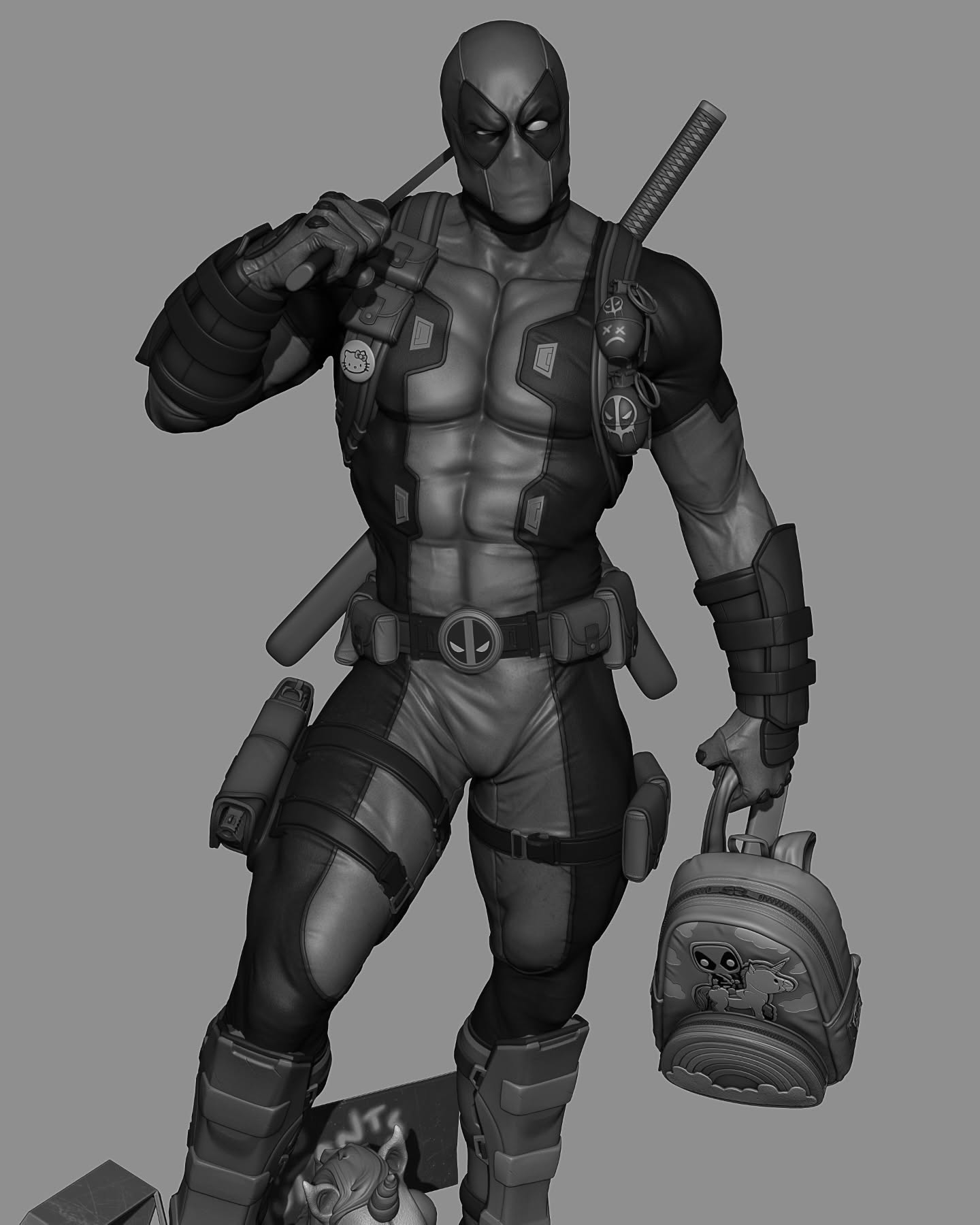 Deadpool by CA3D | High Quality Resin Print | Painted Commissions available!