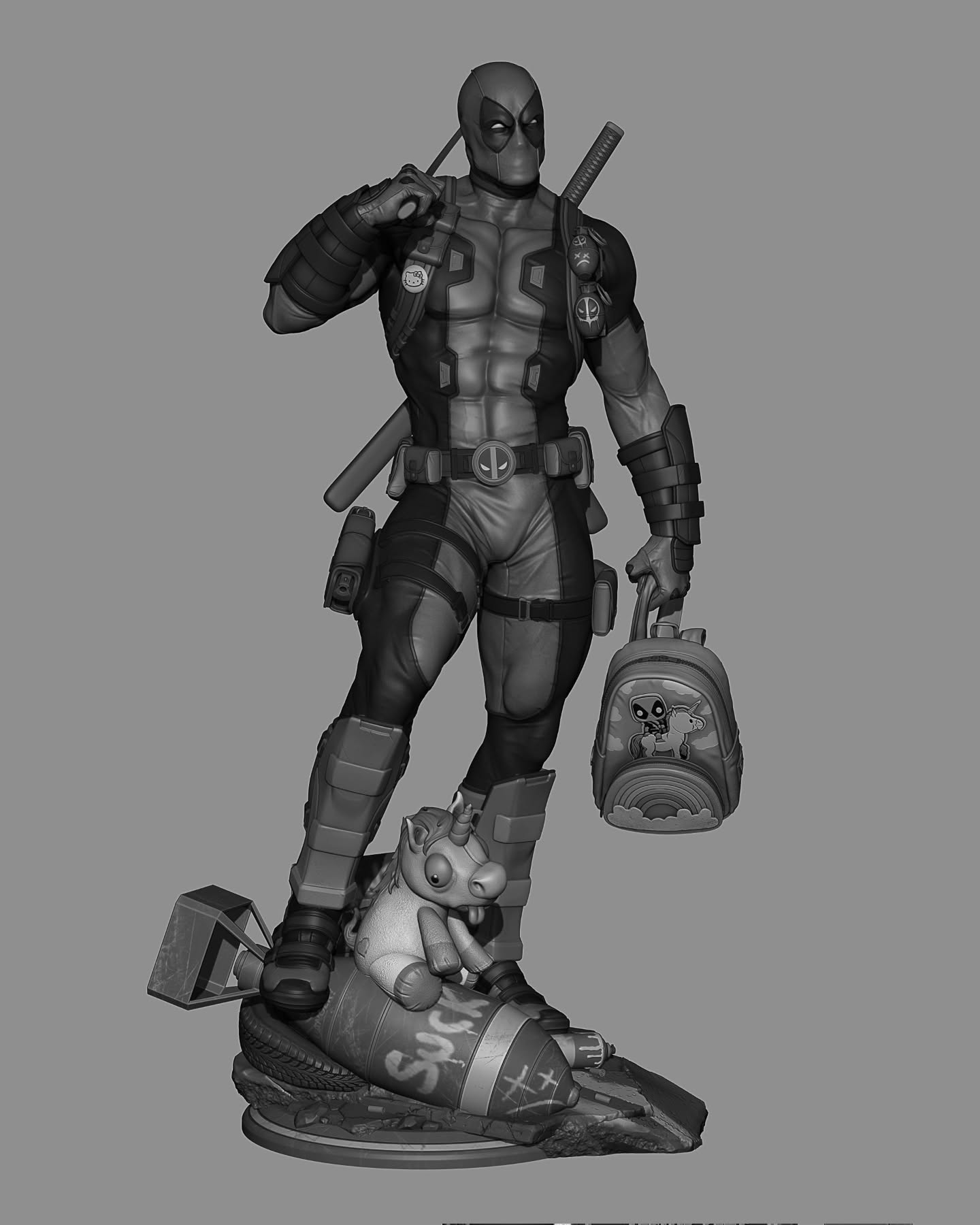 Deadpool by CA3D | High Quality Resin Print | Painted Commissions available!