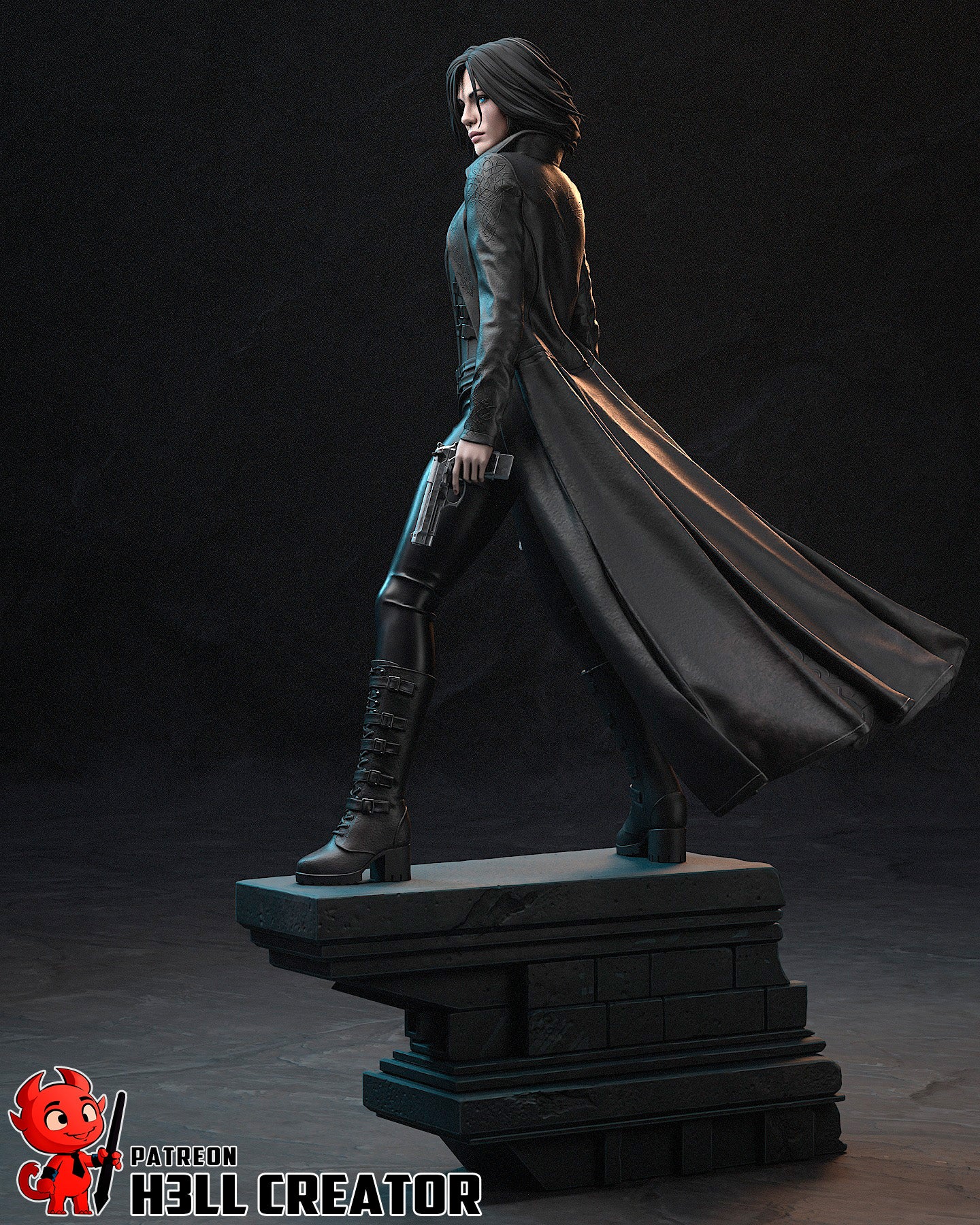 Underworld Selene Garage Kit | Fanmade Model by h3llCreator | Vamnpire warrior | 3D Printed - Sephiknot