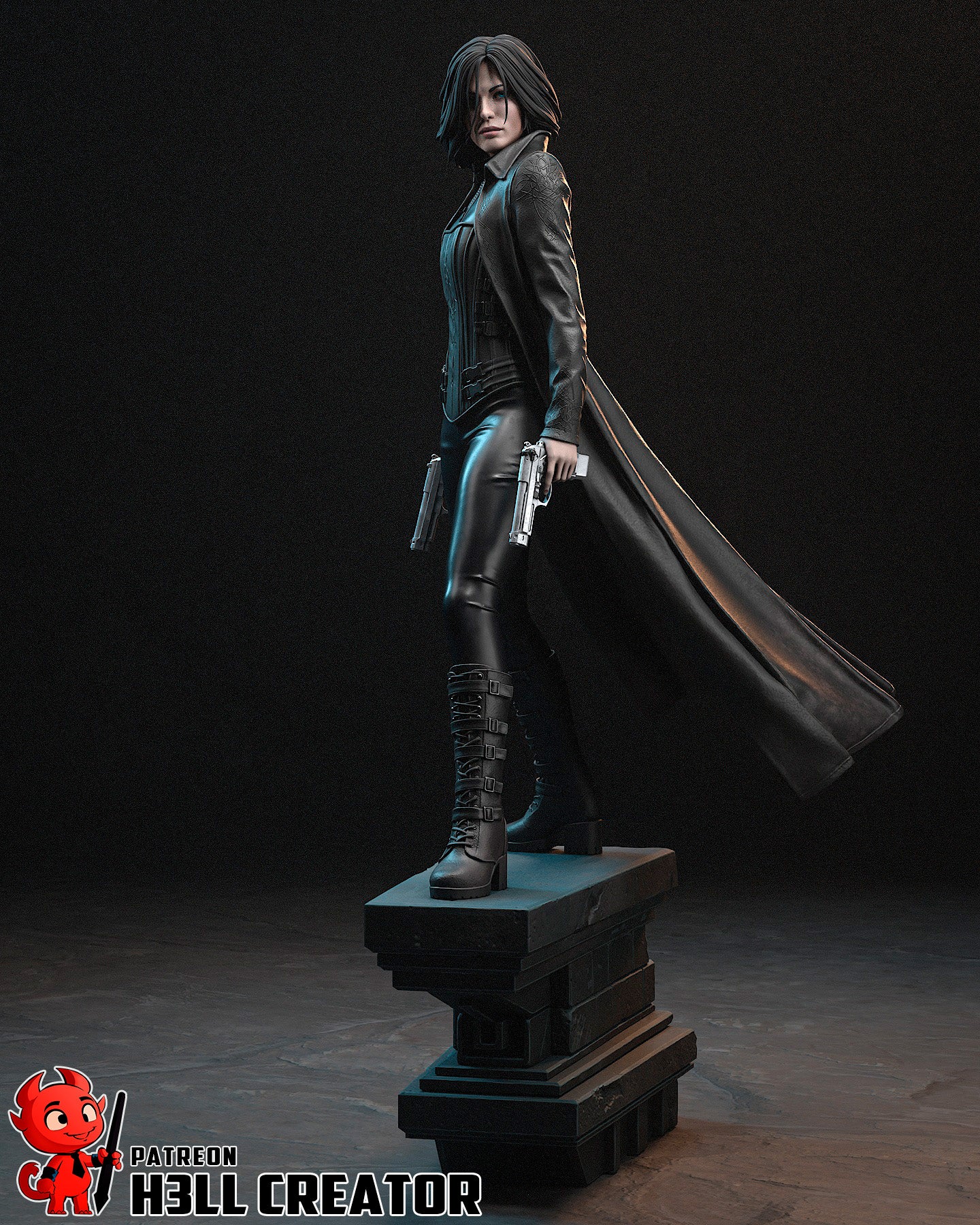Underworld Selene Garage Kit | Fanmade Model by h3llCreator | Vamnpire warrior | 3D Printed - Sephiknot