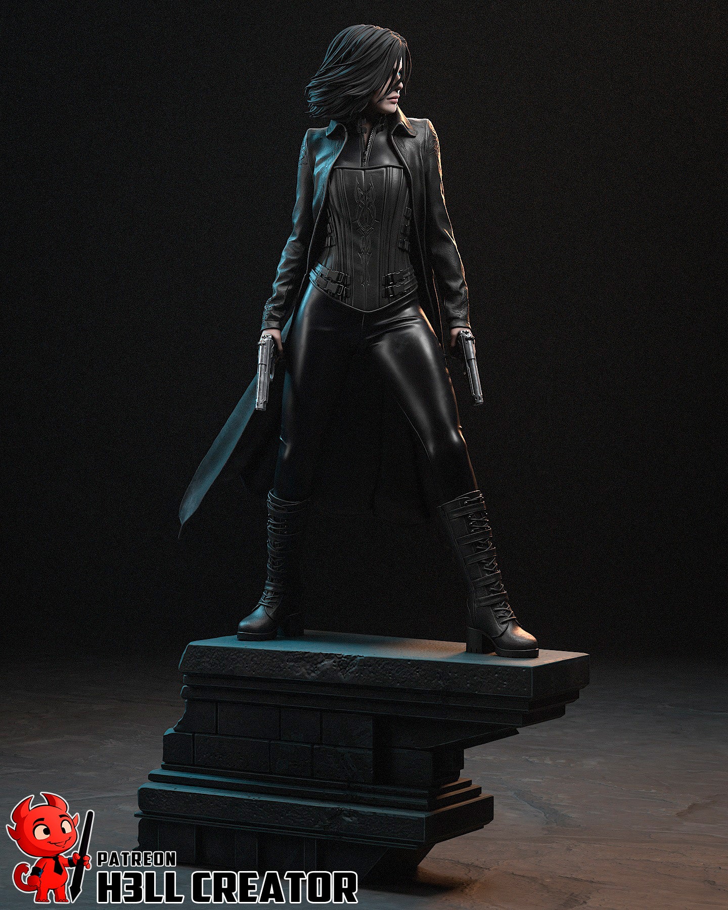 Underworld Selene Garage Kit | Fanmade Model by h3llCreator | Vamnpire warrior | 3D Printed - Sephiknot
