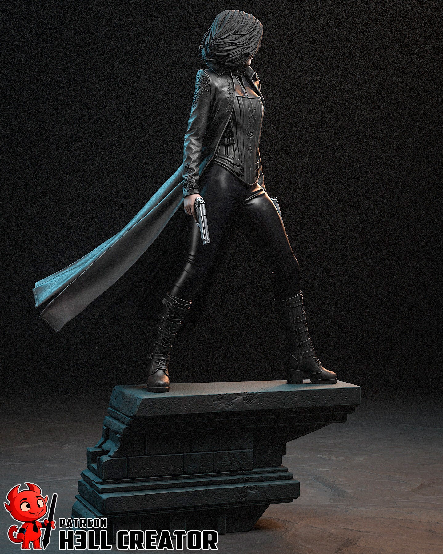 Underworld Selene Garage Kit | Fanmade Model by h3llCreator | Vamnpire warrior | 3D Printed - Sephiknot