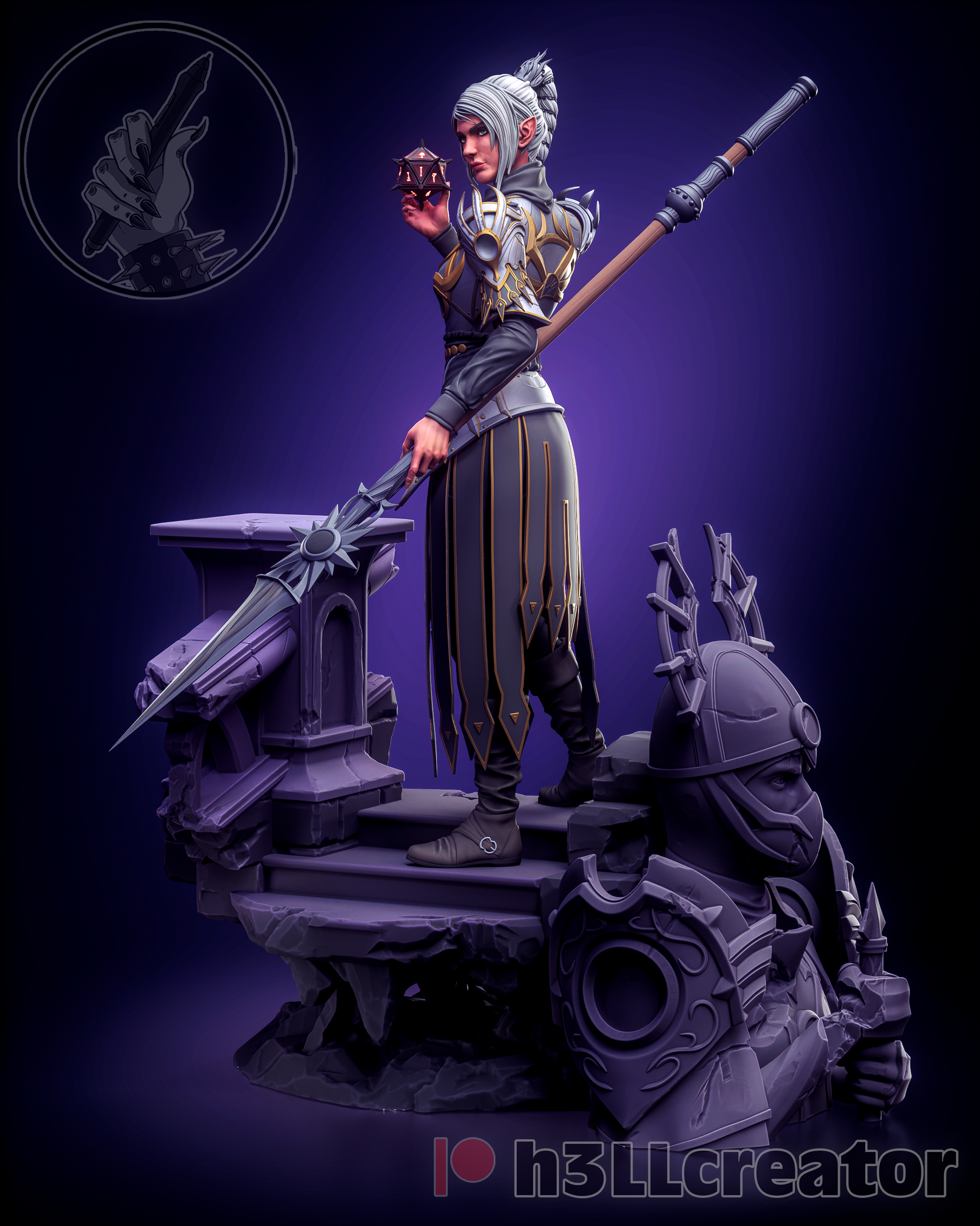 Baldurs Gate 3 Shadowheart Garage Kit | Fanmade Model | Gods favourite princess | 3D Printed - Sephiknot