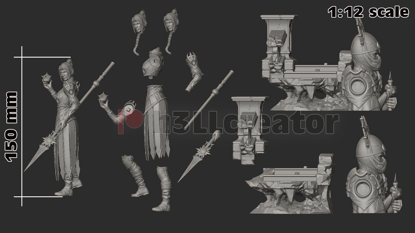 Baldurs Gate 3 Shadowheart Garage Kit | Fanmade Model | Gods favourite princess | 3D Printed - Sephiknot