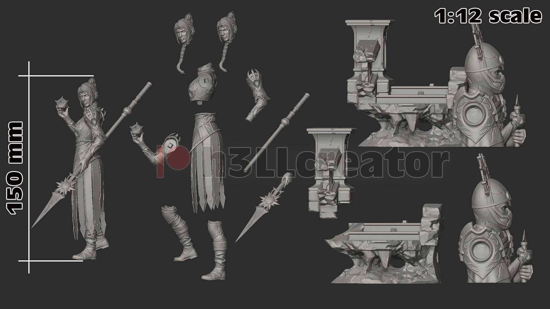 Baldurs Gate 3 Shadowheart Garage Kit | Fanmade Model | Gods favourite princess | 3D Printed - Sephiknot