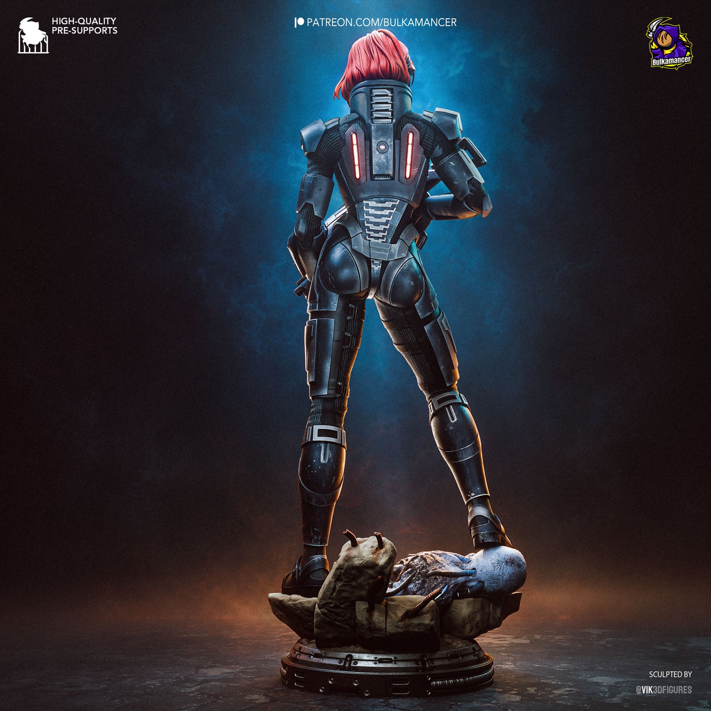 Jane Shepard from Mass Effect by Bulkamancer | High Quality Resin Print | Painted Commissions available!