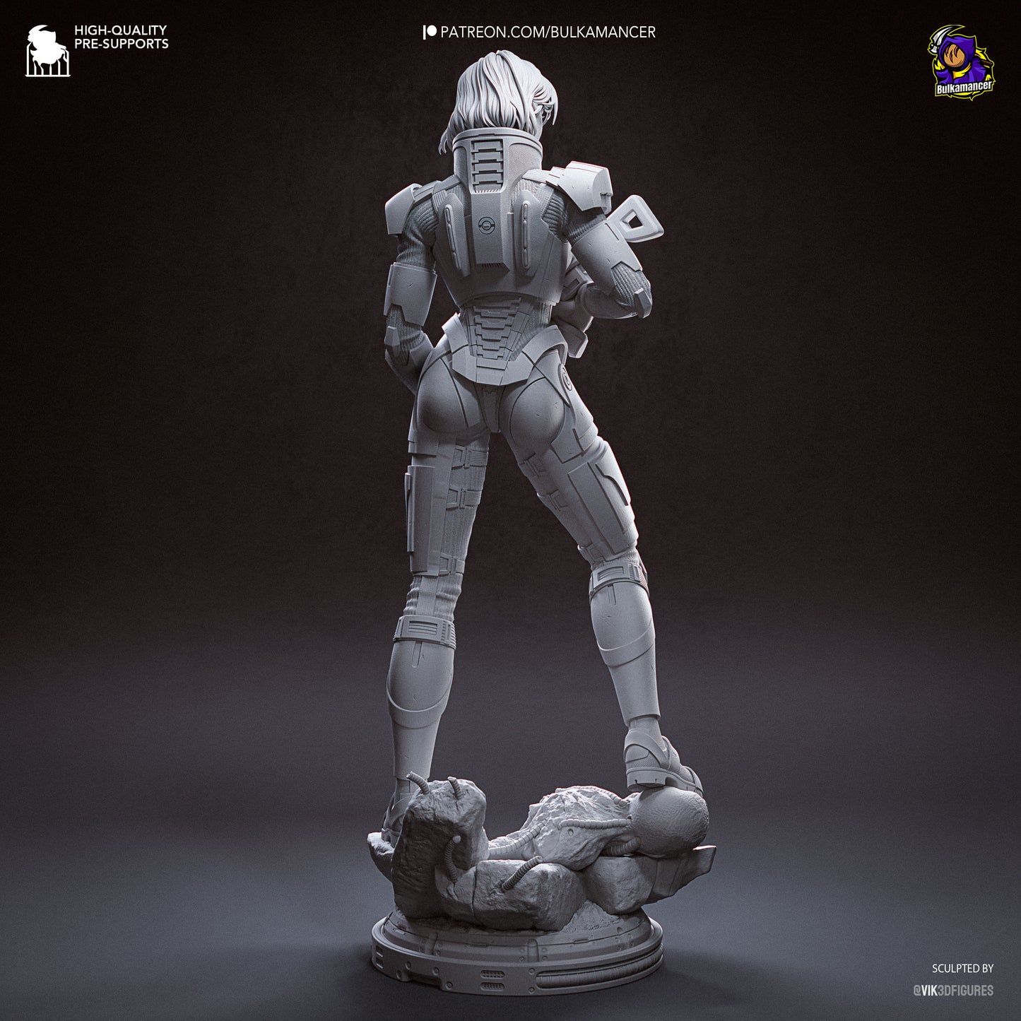 Jane Shepard from Mass Effect by Bulkamancer | High Quality Resin Print | Painted Commissions available!