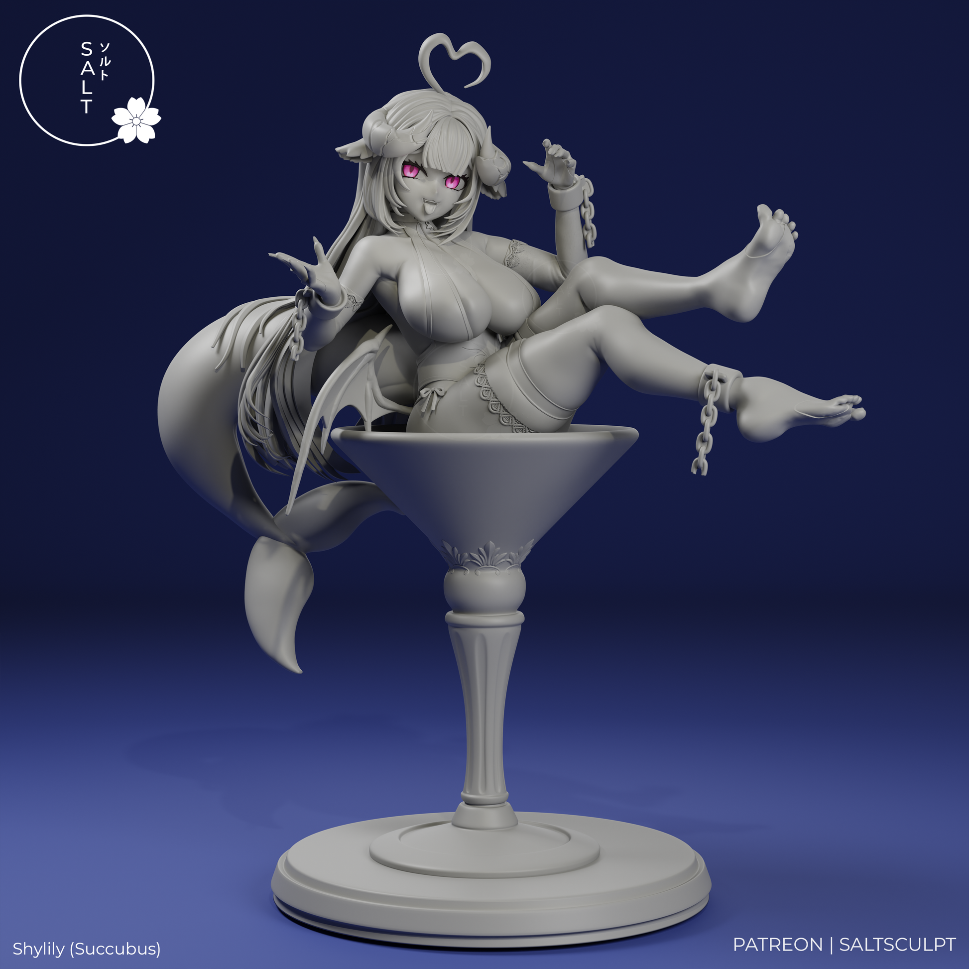 Shylily (Succubus) by SaltSculpts | High Quality Resin Print | Painted Commissions available! - Sephiknot