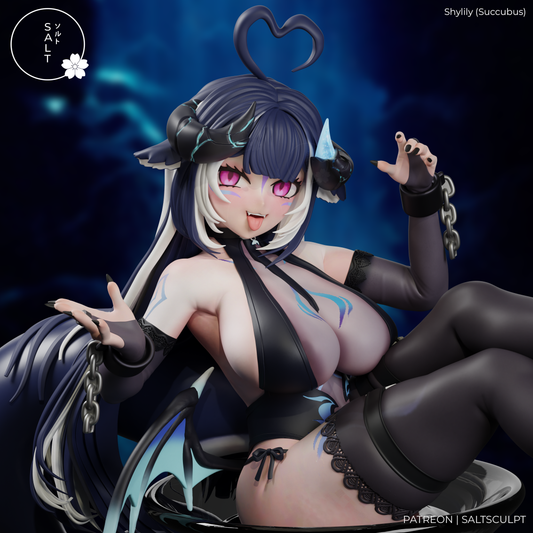 Shylily (Succubus) by SaltSculpts | High Quality Resin Print | Painted Commissions available! - Sephiknot