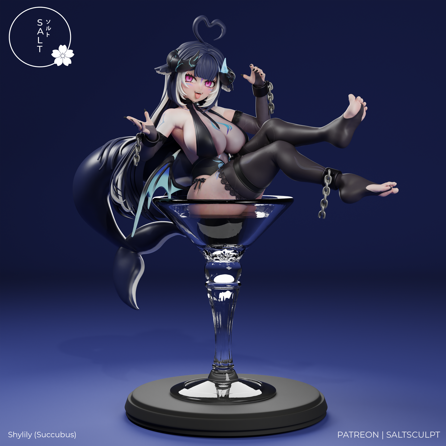 Shylily (Succubus) by SaltSculpts | High Quality Resin Print | Painted Commissions available! - Sephiknot