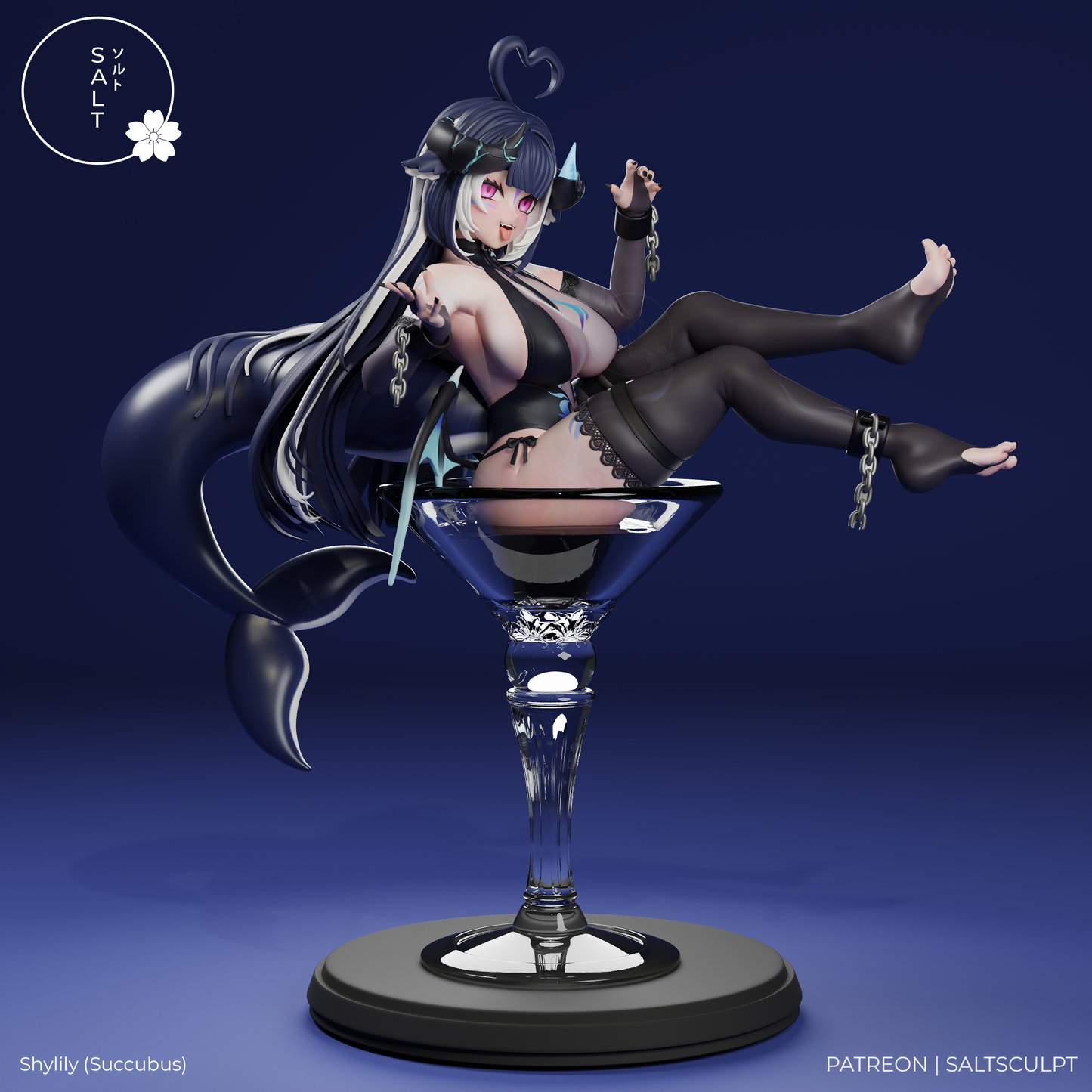 Shylily (Succubus) by SaltSculpts | High Quality Resin Print | Painted Commissions available! - Sephiknot