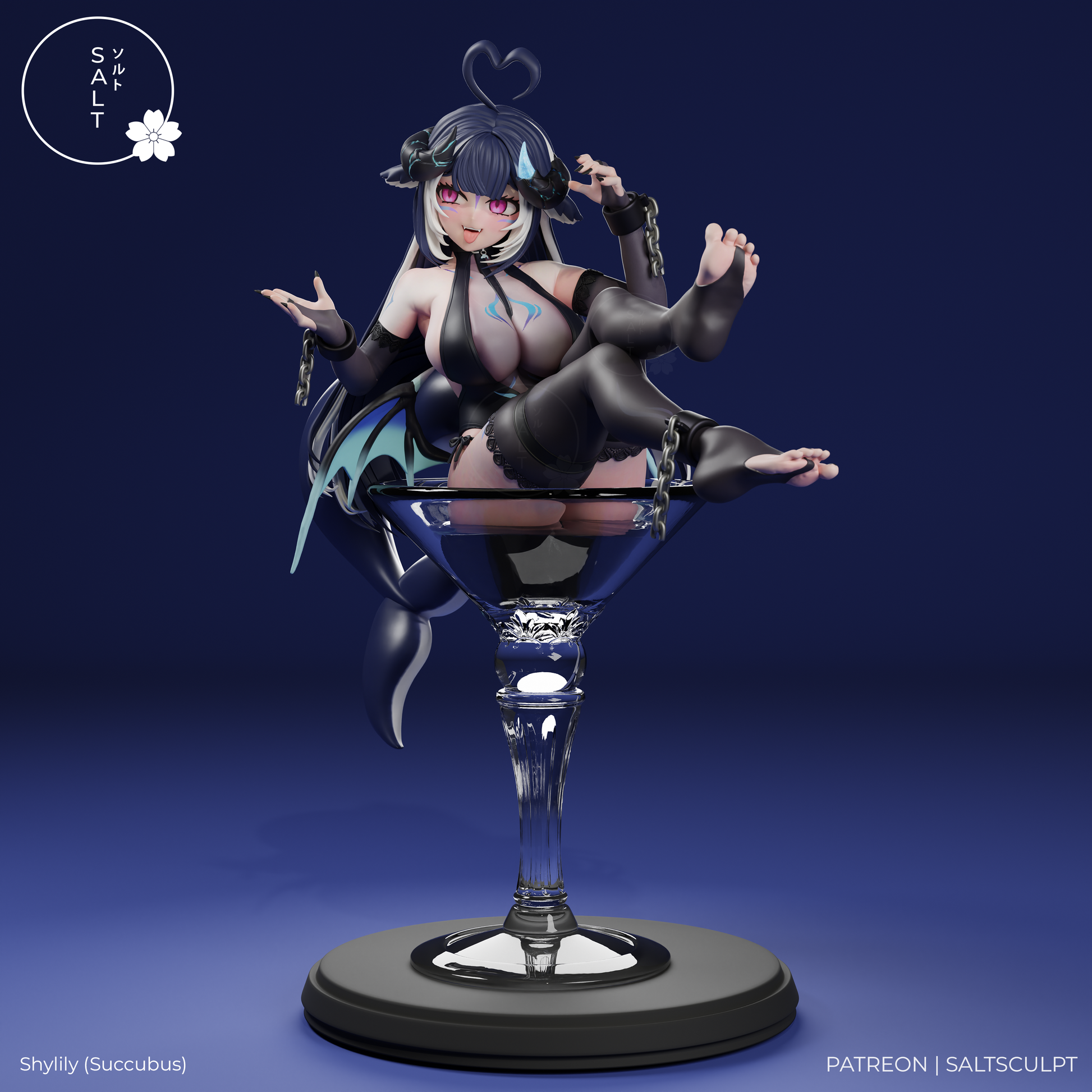 Shylily (Succubus) by SaltSculpts | High Quality Resin Print | Painted Commissions available! - Sephiknot