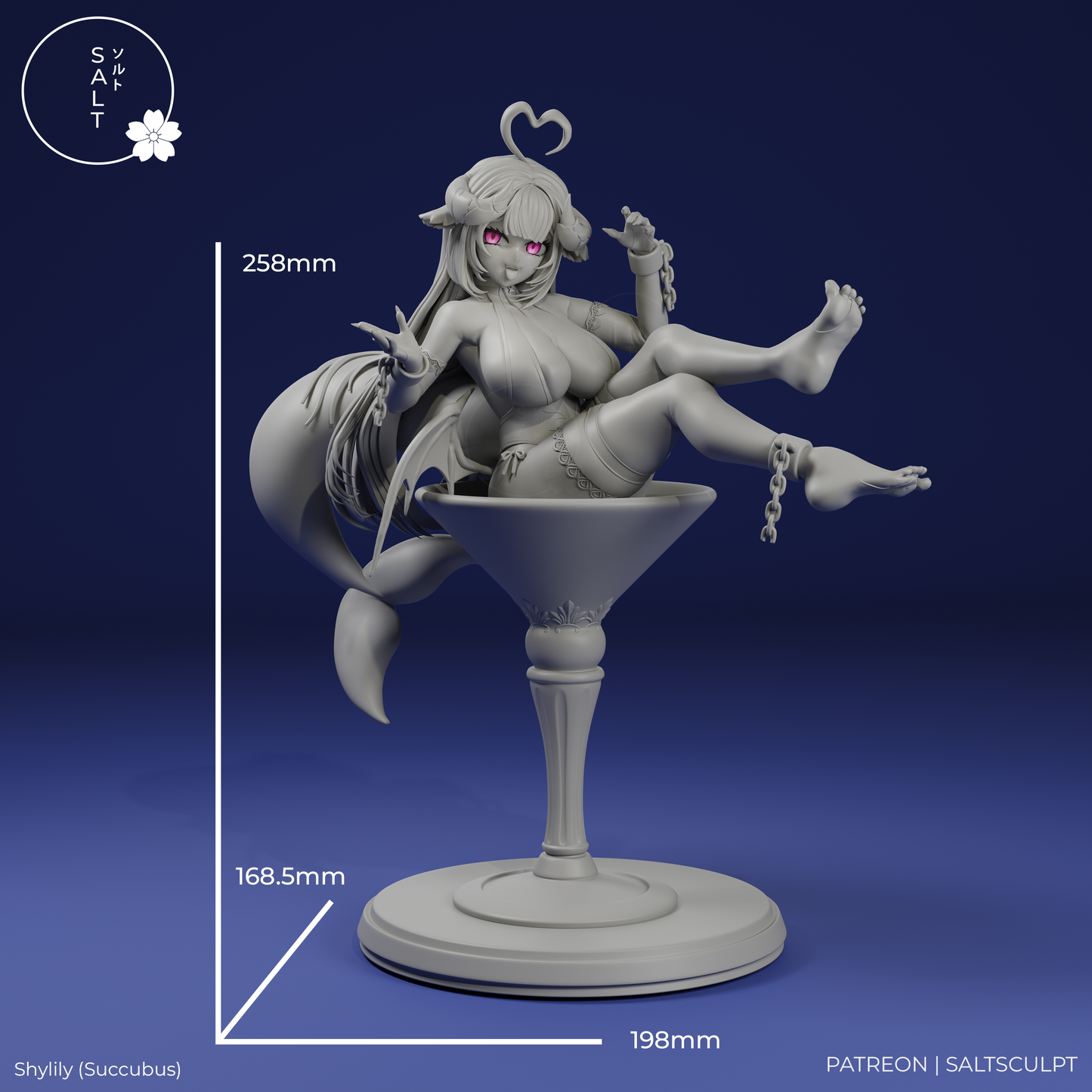 Shylily (Succubus) by SaltSculpts | High Quality Resin Print | Painted Commissions available! - Sephiknot