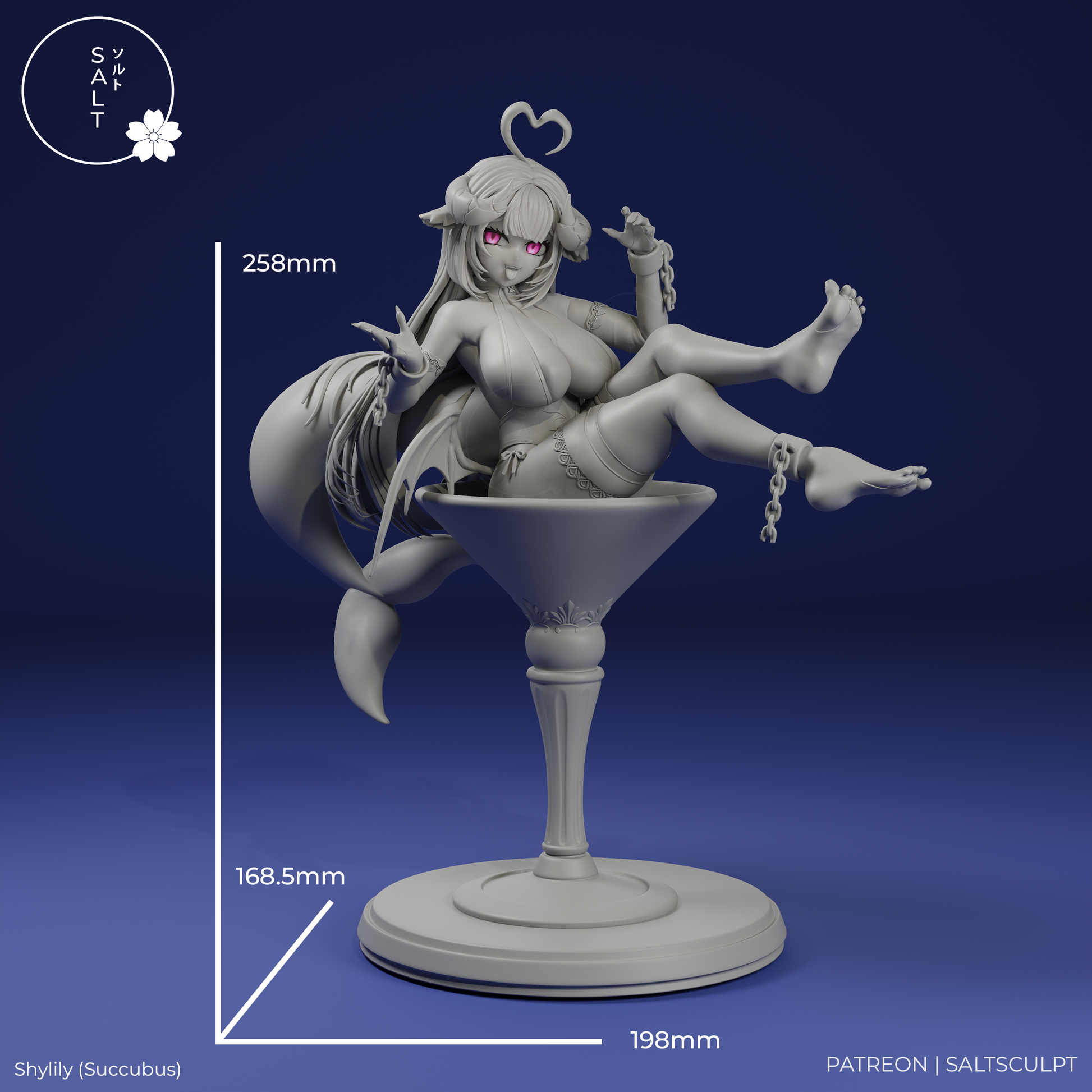Shylily (Succubus) by SaltSculpts | High Quality Resin Print | Painted Commissions available! - Sephiknot