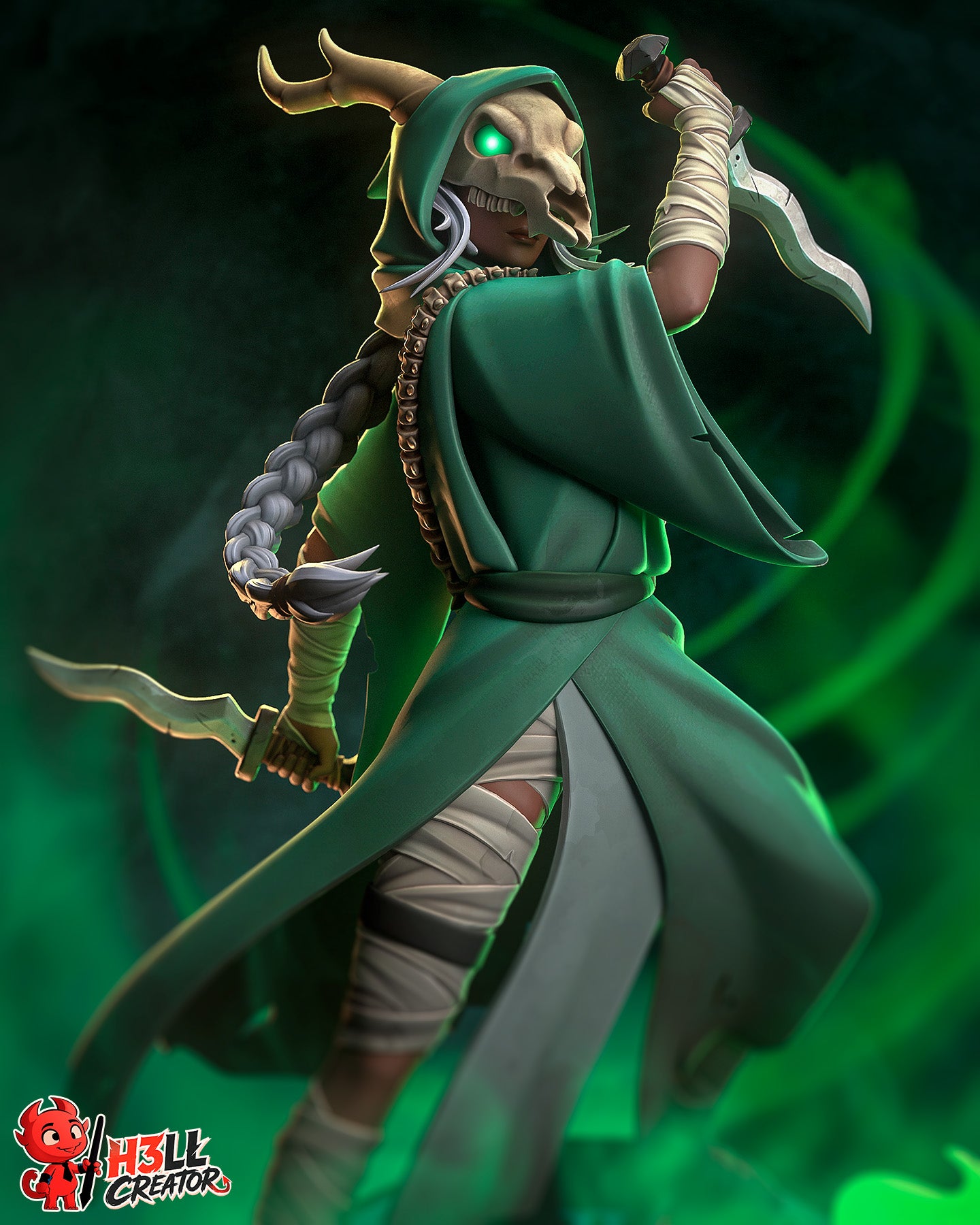 The Silent from Slay the Spire by h3ll creator | High Quality Resin Print | Painted Commissions available!