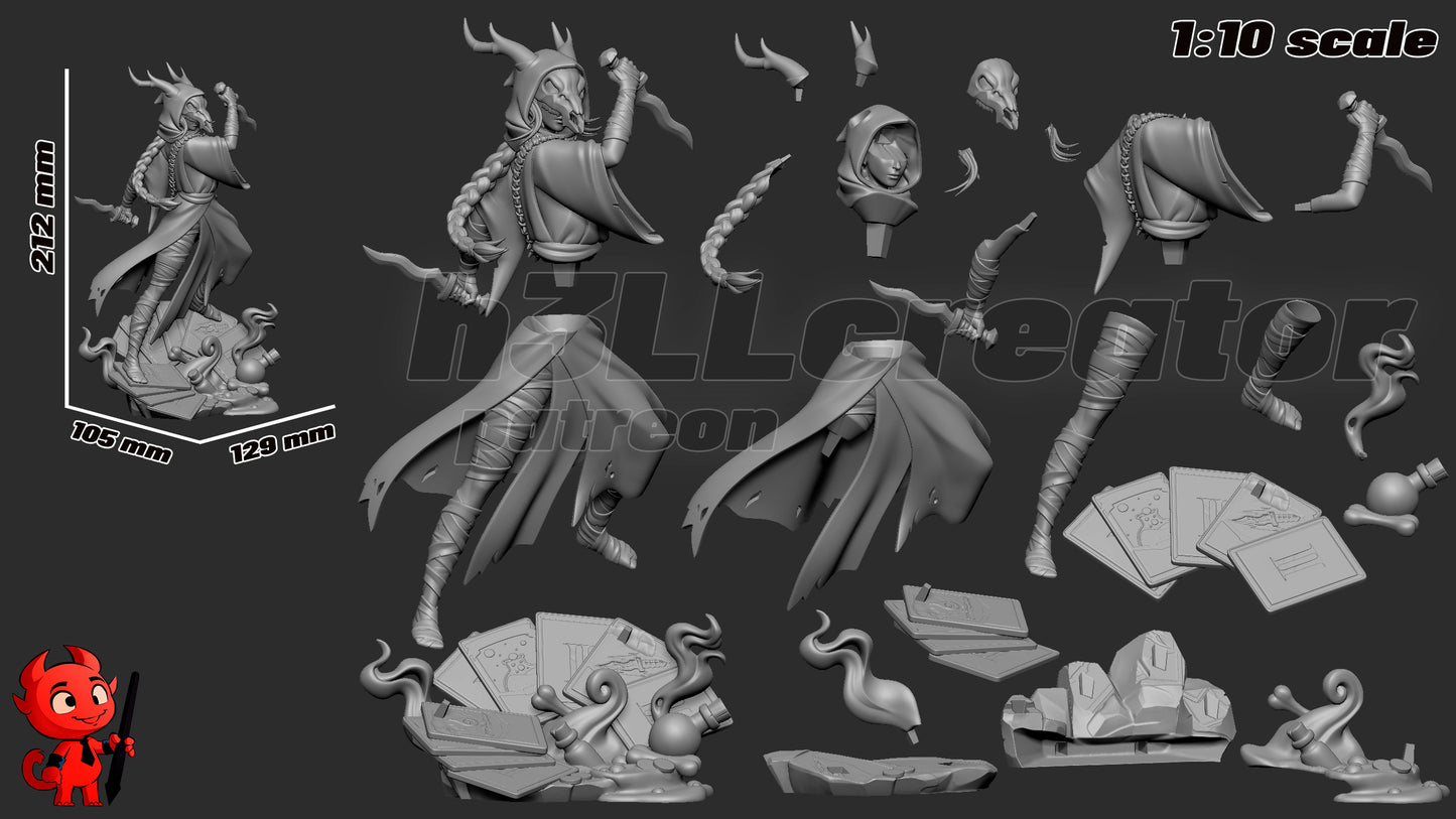 The Silent from Slay the Spire by h3ll creator | High Quality Resin Print | Painted Commissions available!